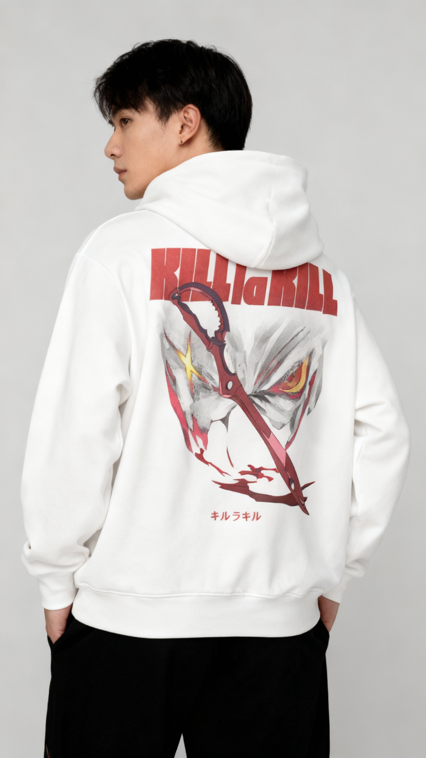 Scissor Blade Akuma Collection | White Hoodie
