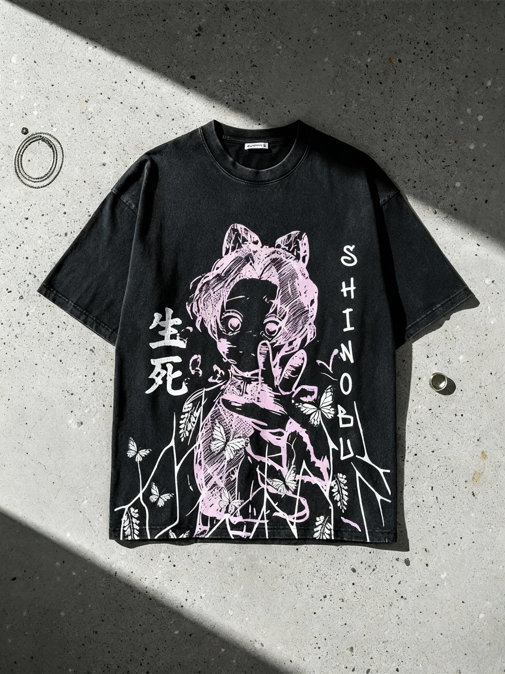 Shinobu Oversized Vintage T-Shirt | Demon Slayer