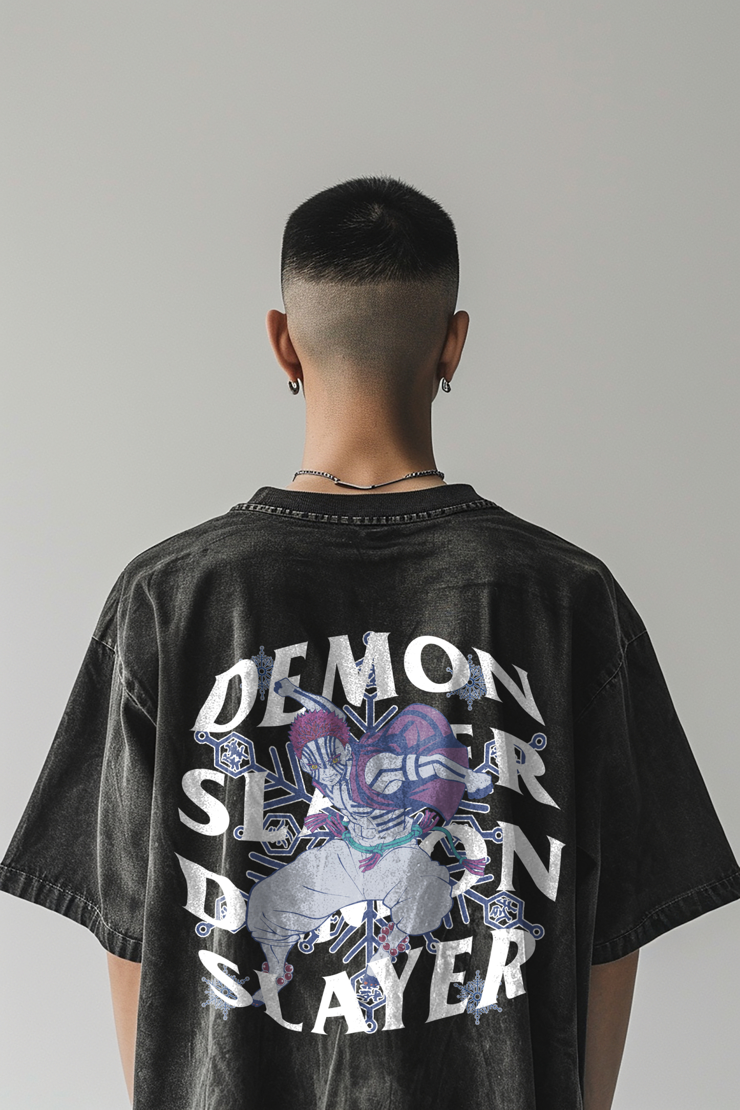Akaza 2.0 Vintage Oversized T-Shirt | Demon Slayer