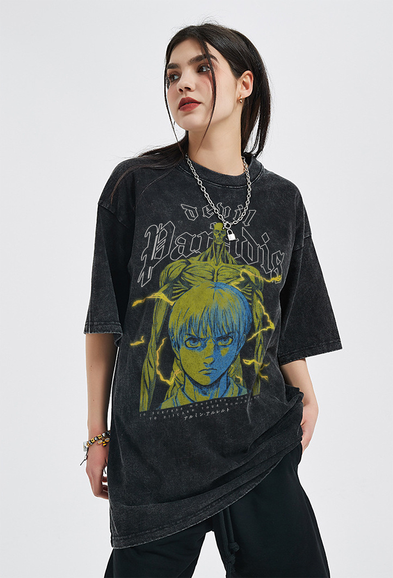 Armin Vintage Oversized T-Shirt | Attack On Titan