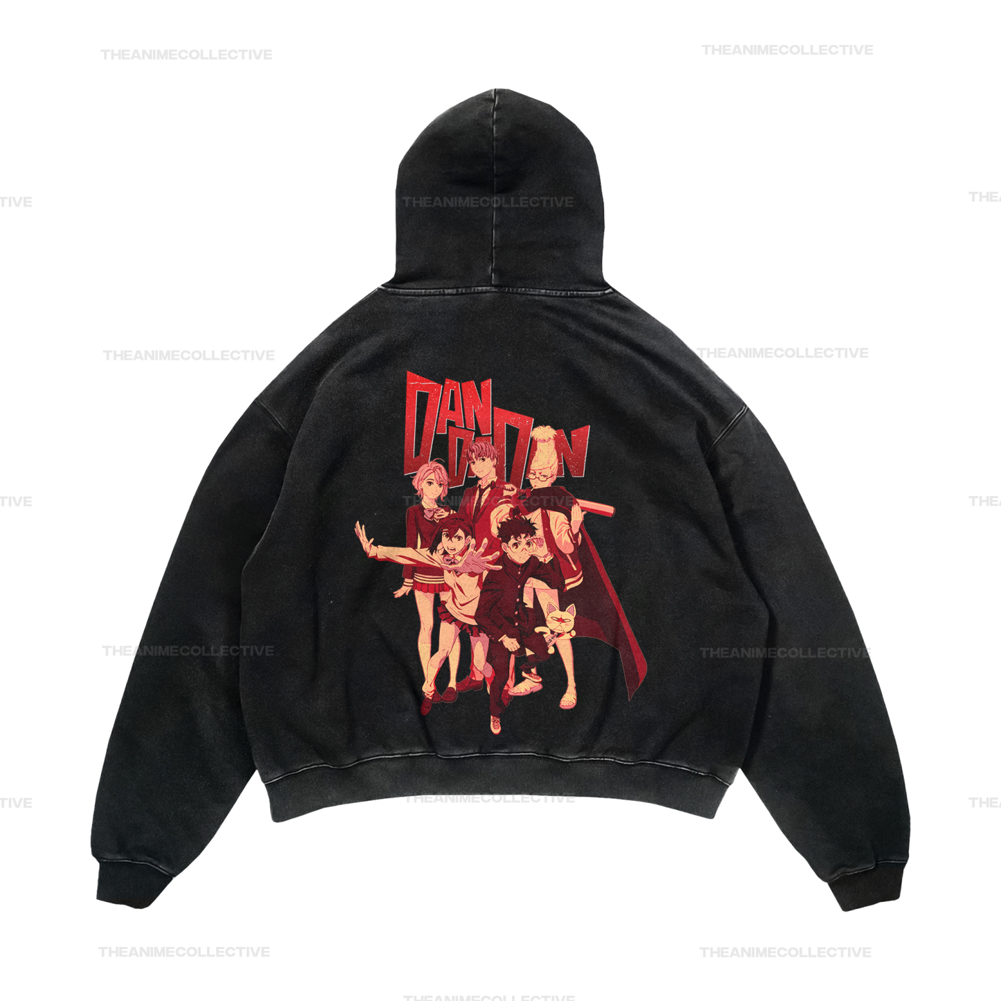 Supernatural Squad Extended Vintage Hoodie | Dandadan