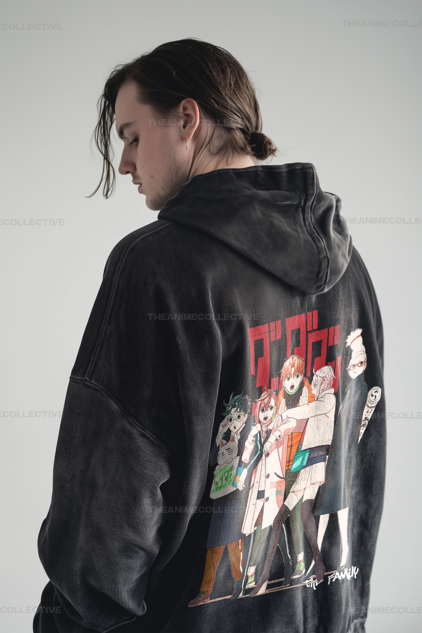 Supernatural Squad 2 Extended Vintage Hoodie | Dandadan