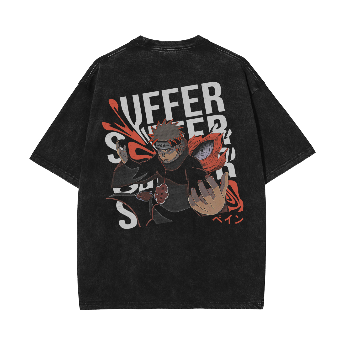 Pain Vintage Oversized T-Shirt | Naruto