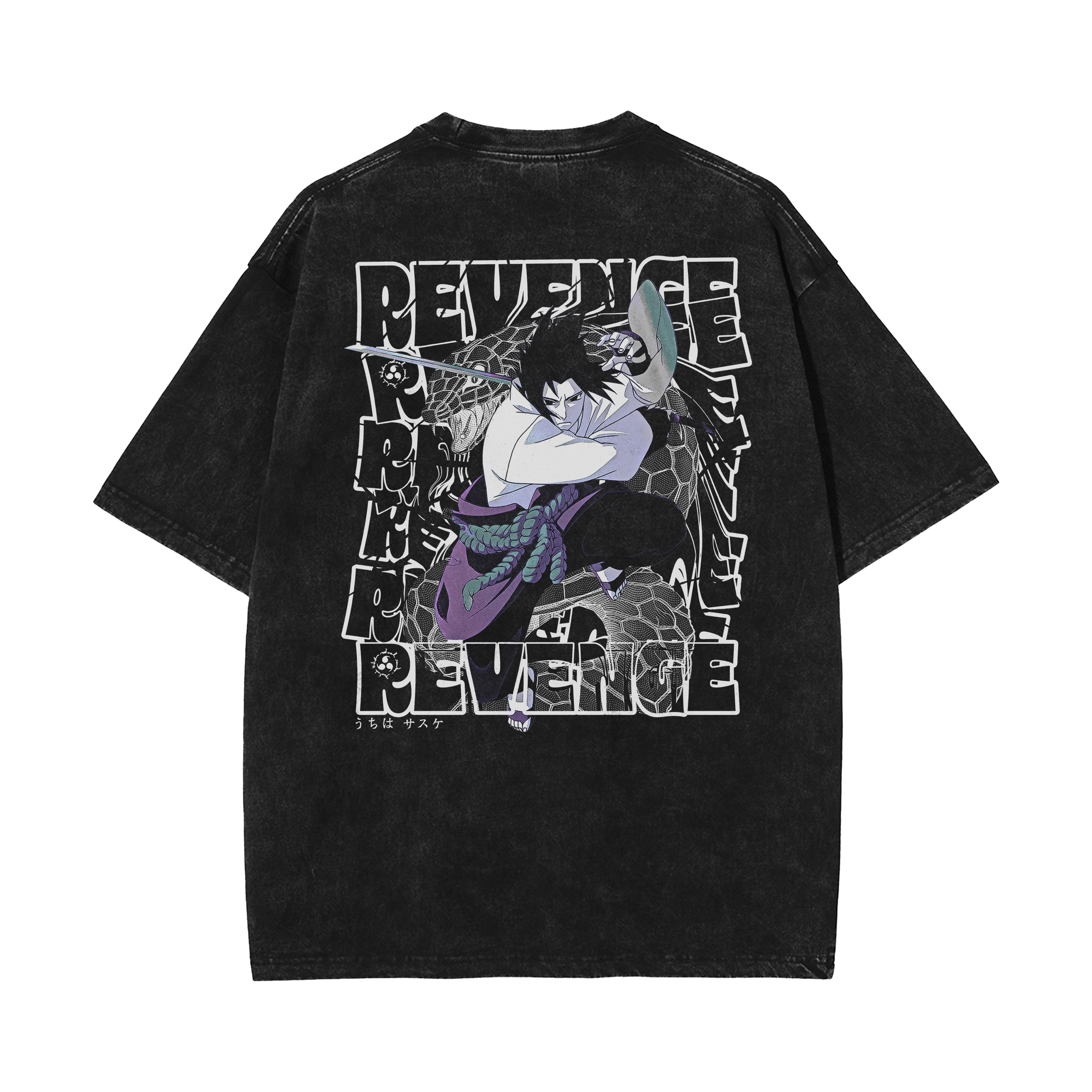 Sasuke Vintage Oversized T-Shirt | Naruto