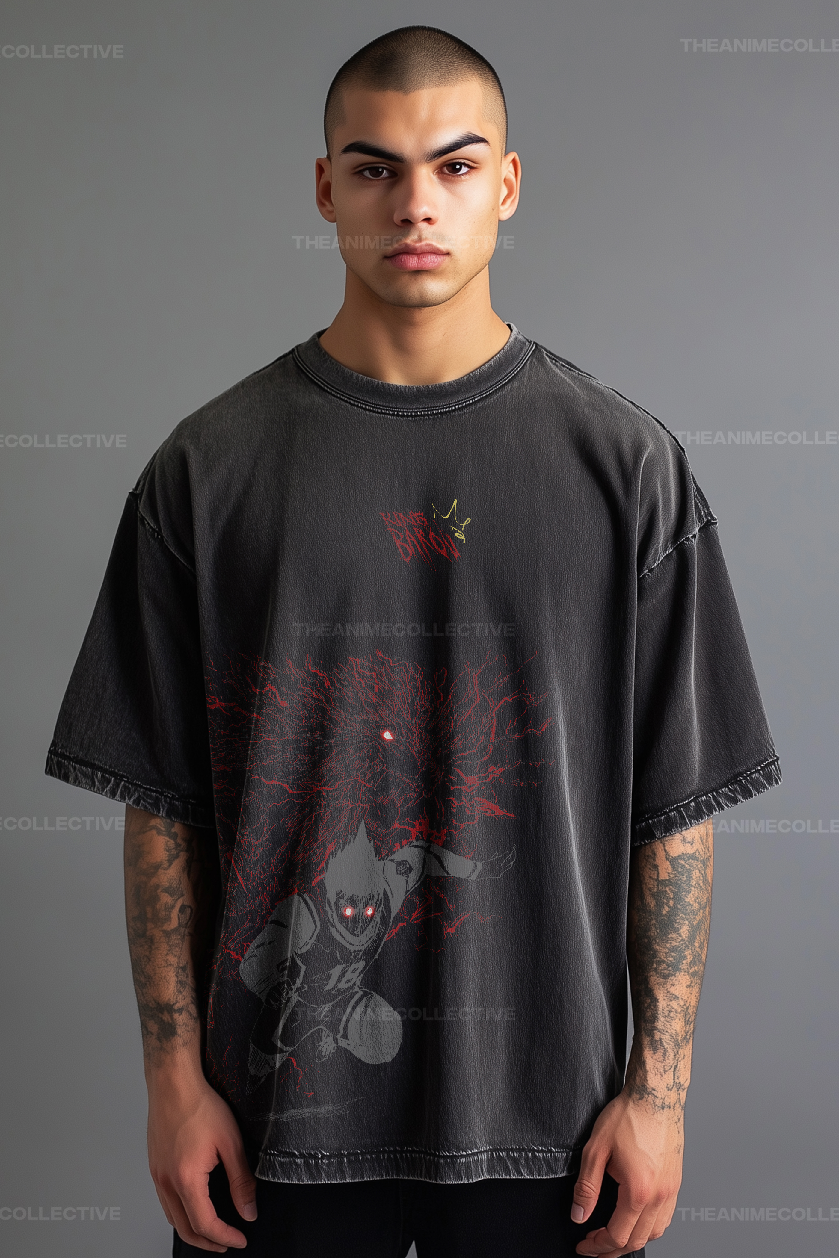 Barou Extended Vintage T-Shirt | Blue Lock