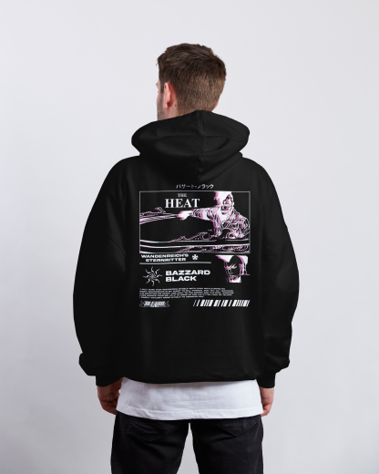 Bazzard Black Bleach | Black Hoodie TYBW