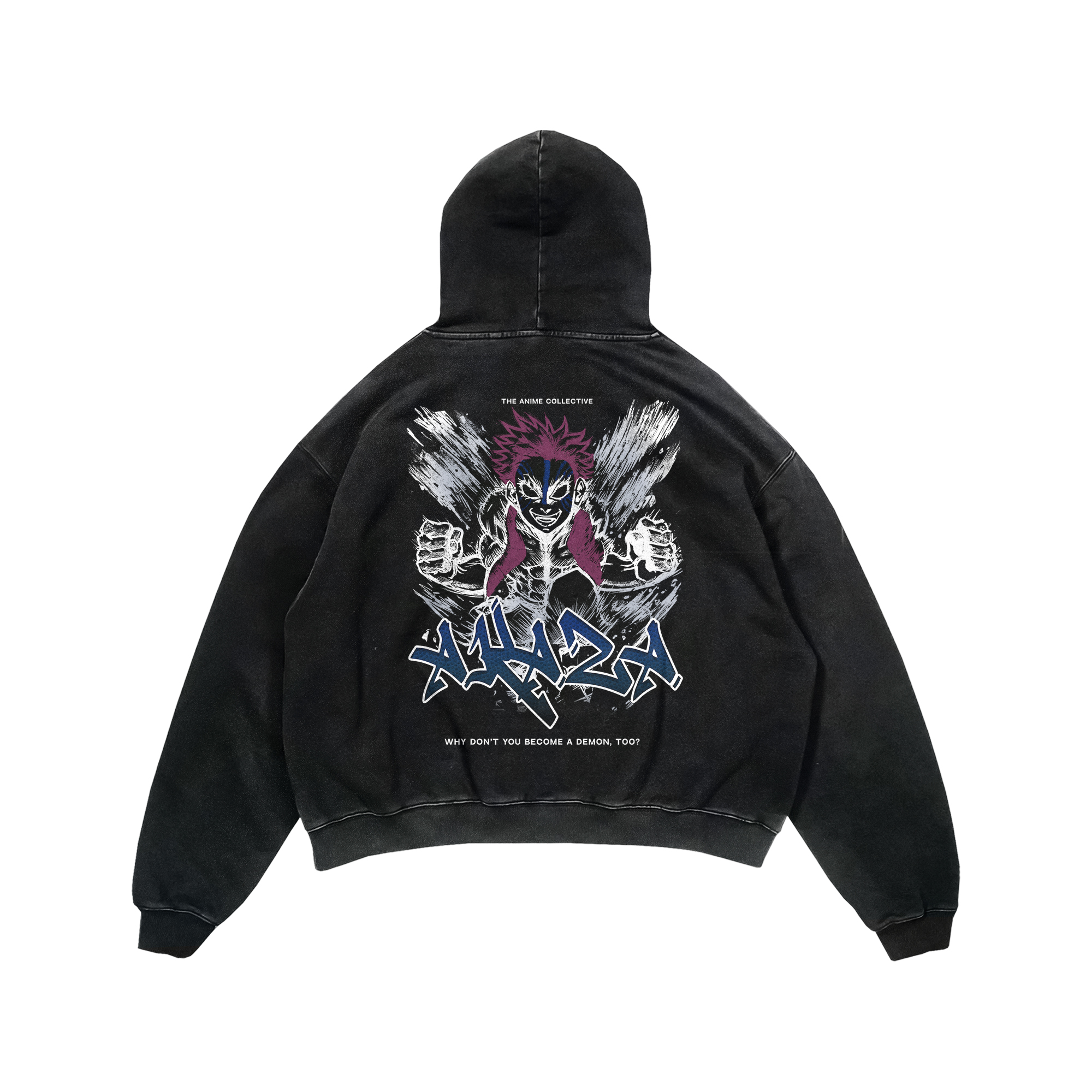 Akaza Vintage Hoodie | Demon Slayer