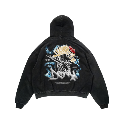 Doma Vintage Hoodie | Demon Slayer