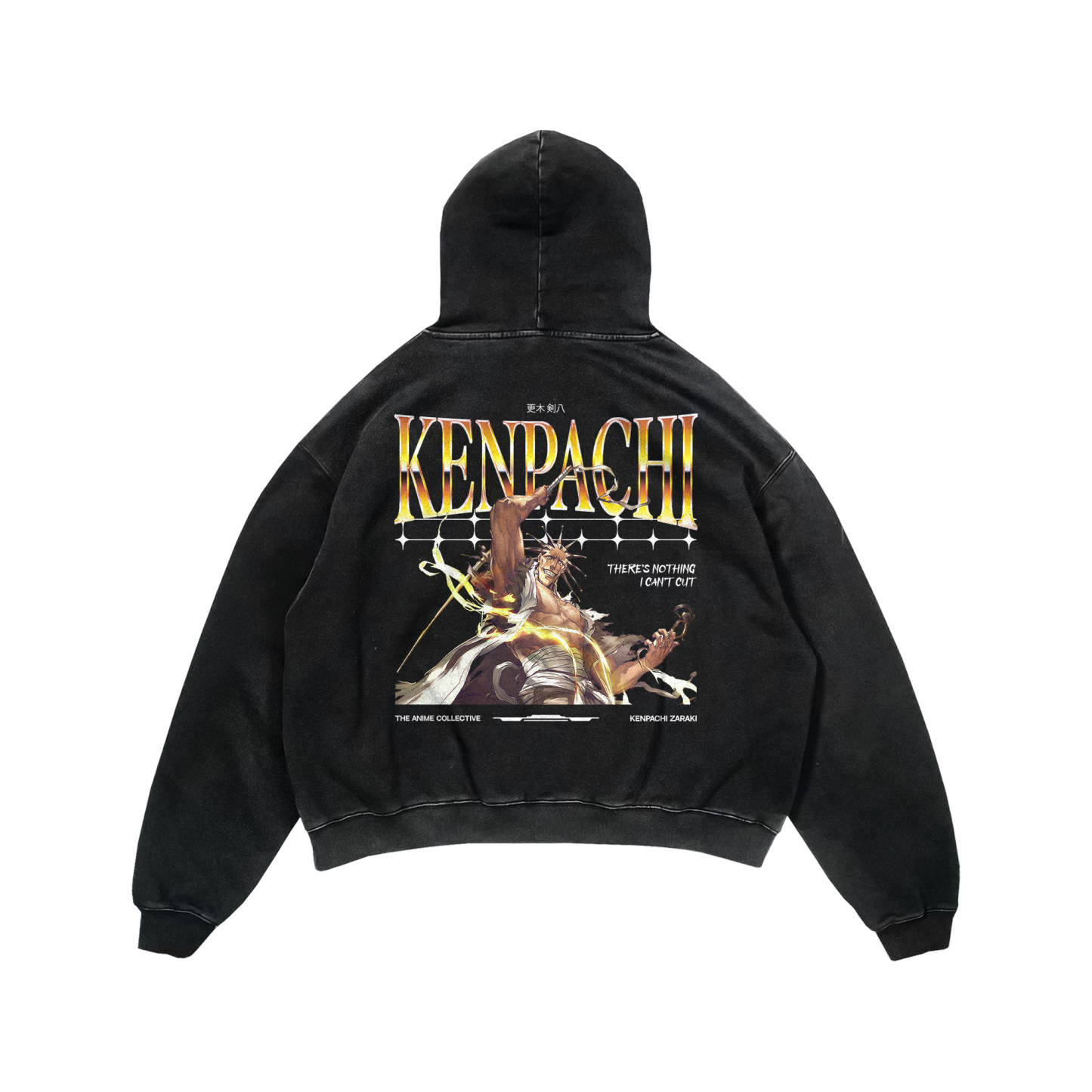 Kenpachi Oversized Snow Wash Hoodie
