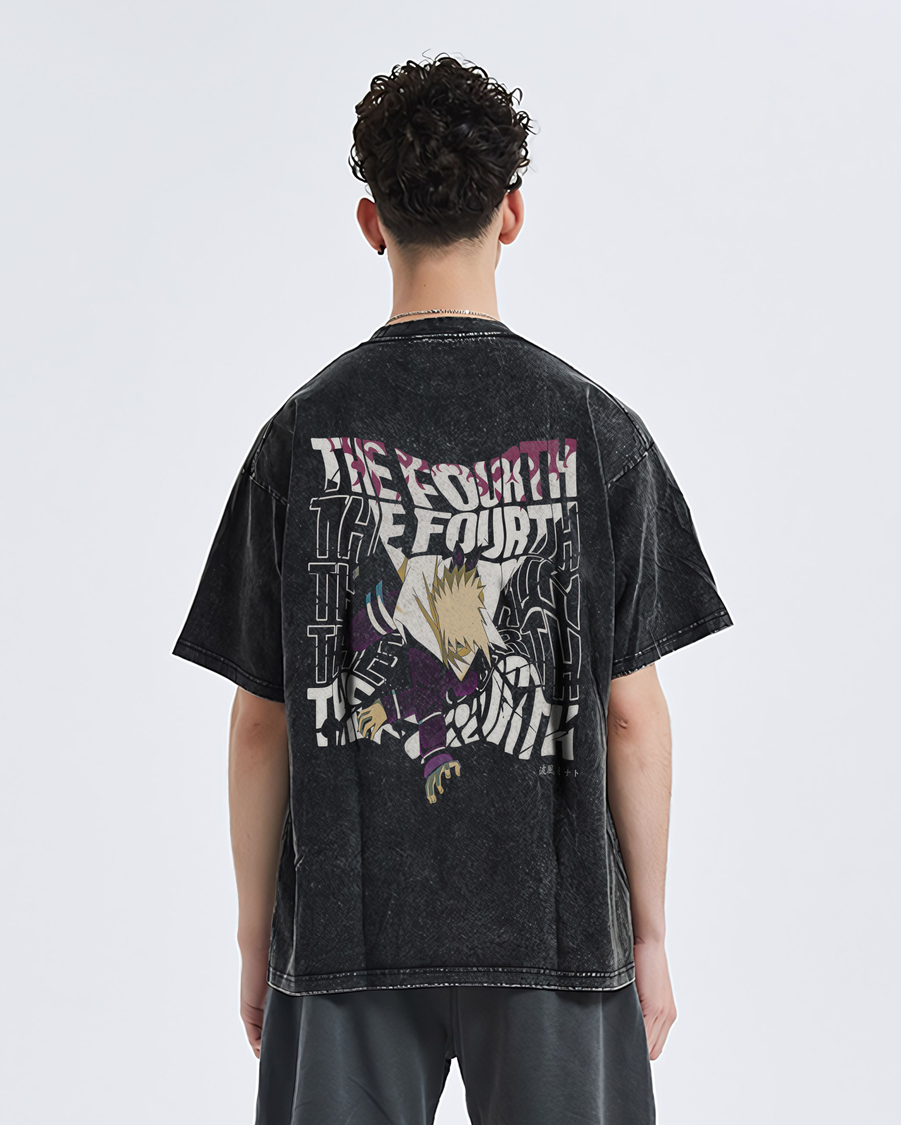 Minato Vintage Oversized T-Shirt | Naruto