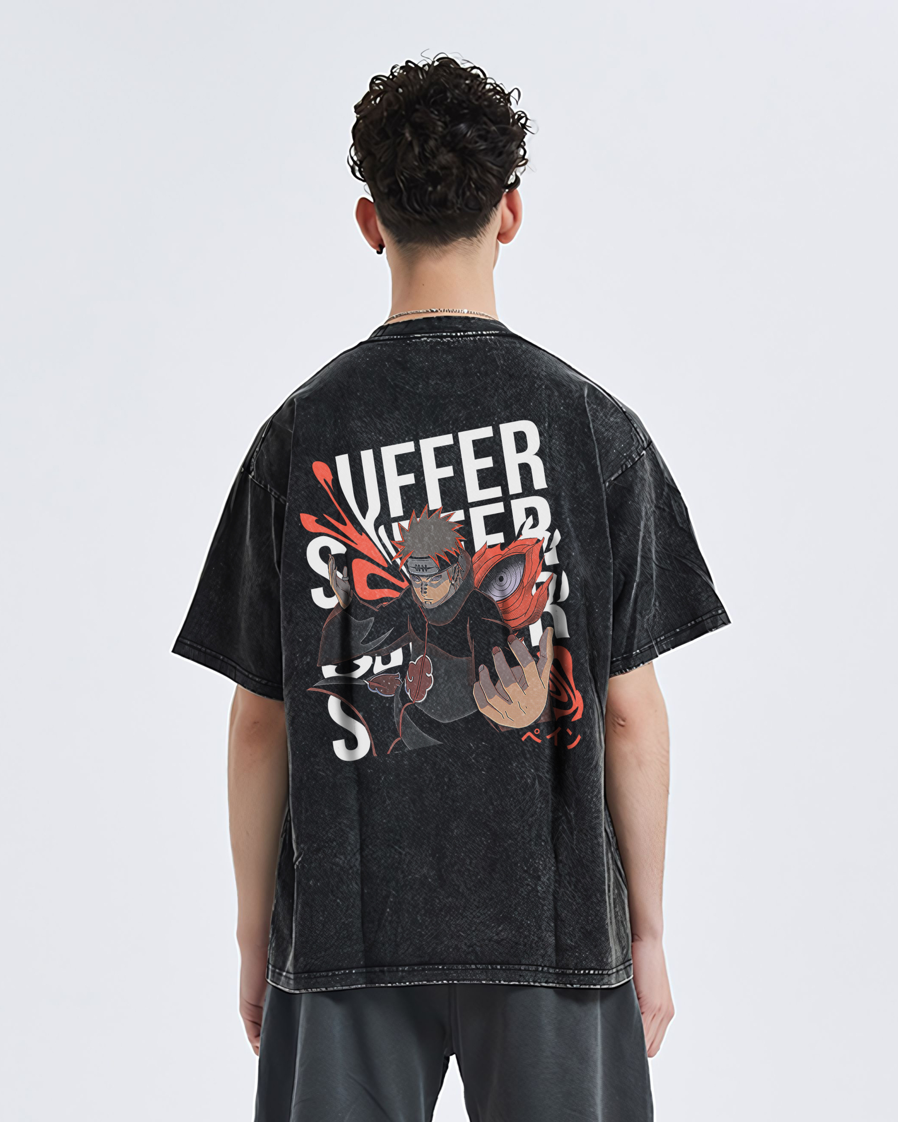 Pain Vintage Oversized T-Shirt | Naruto