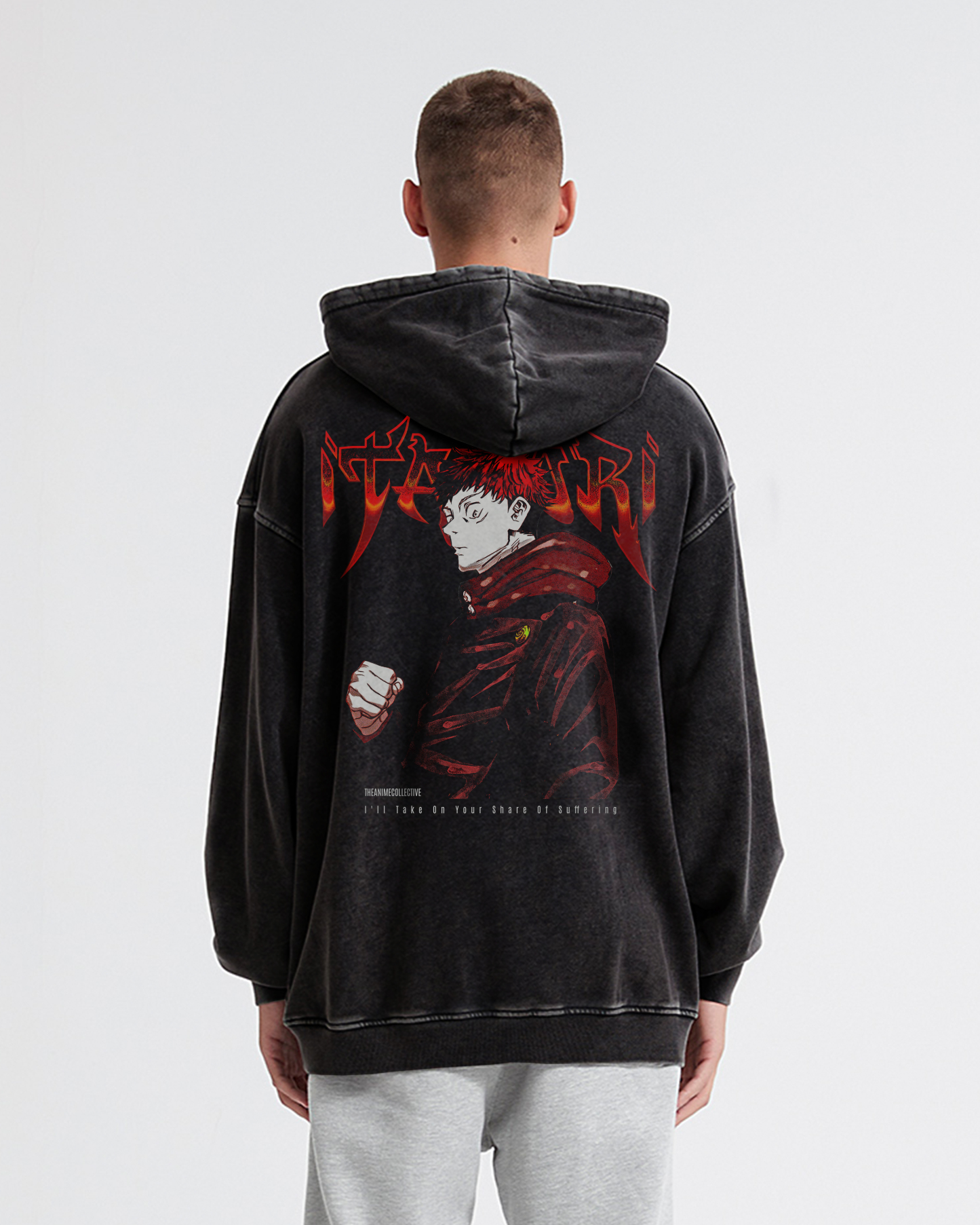 Yuji Vintage Hoodie | Jujutsu Kaisen