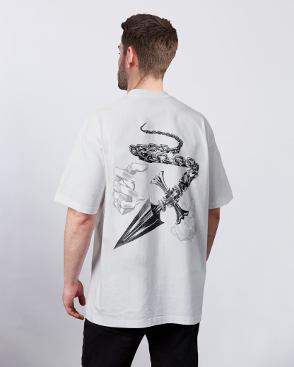 Dowsing Chain Akuma Collection | White T-shirt