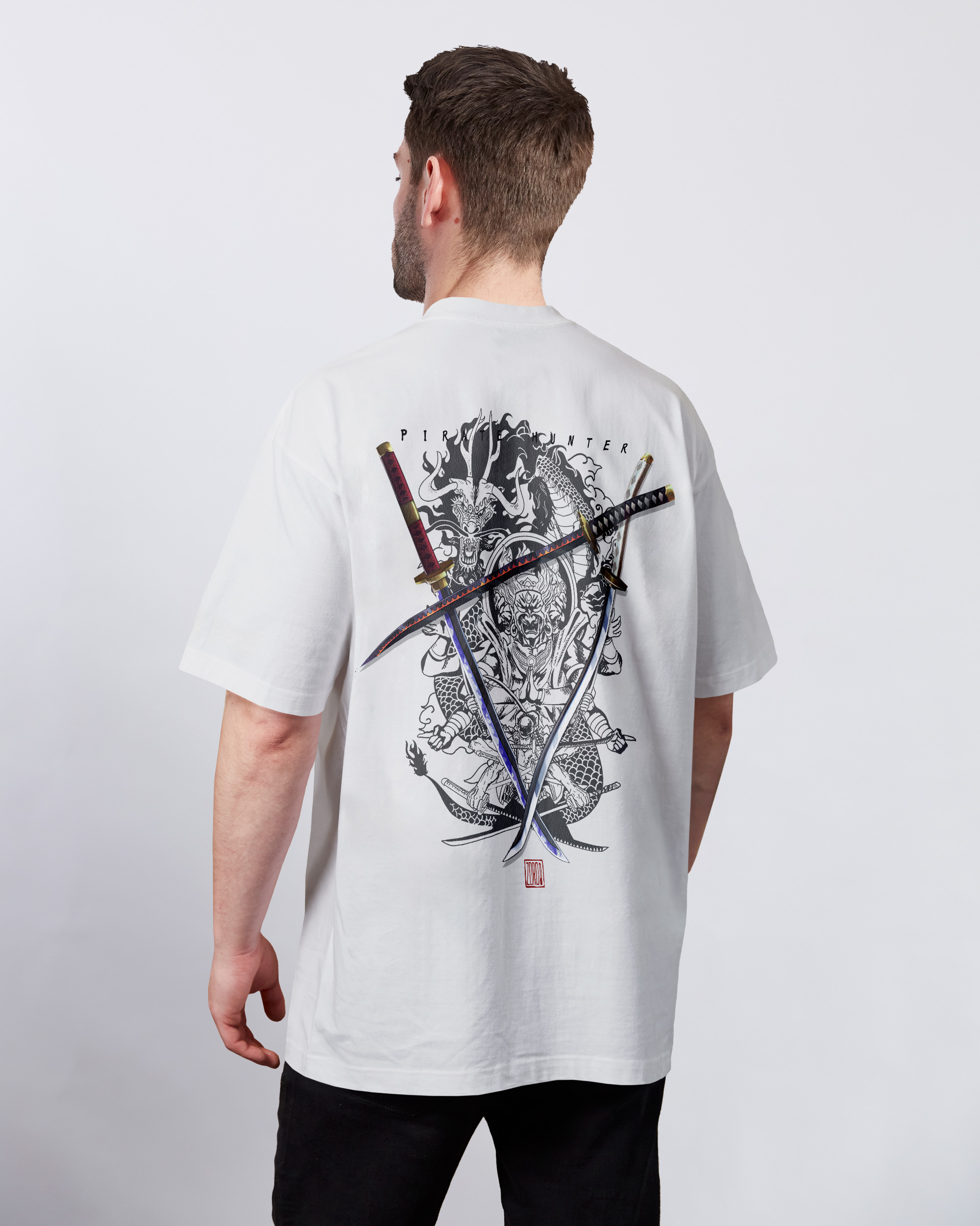 Zoro's Three Katanas Akuma Collection | White T-shirt