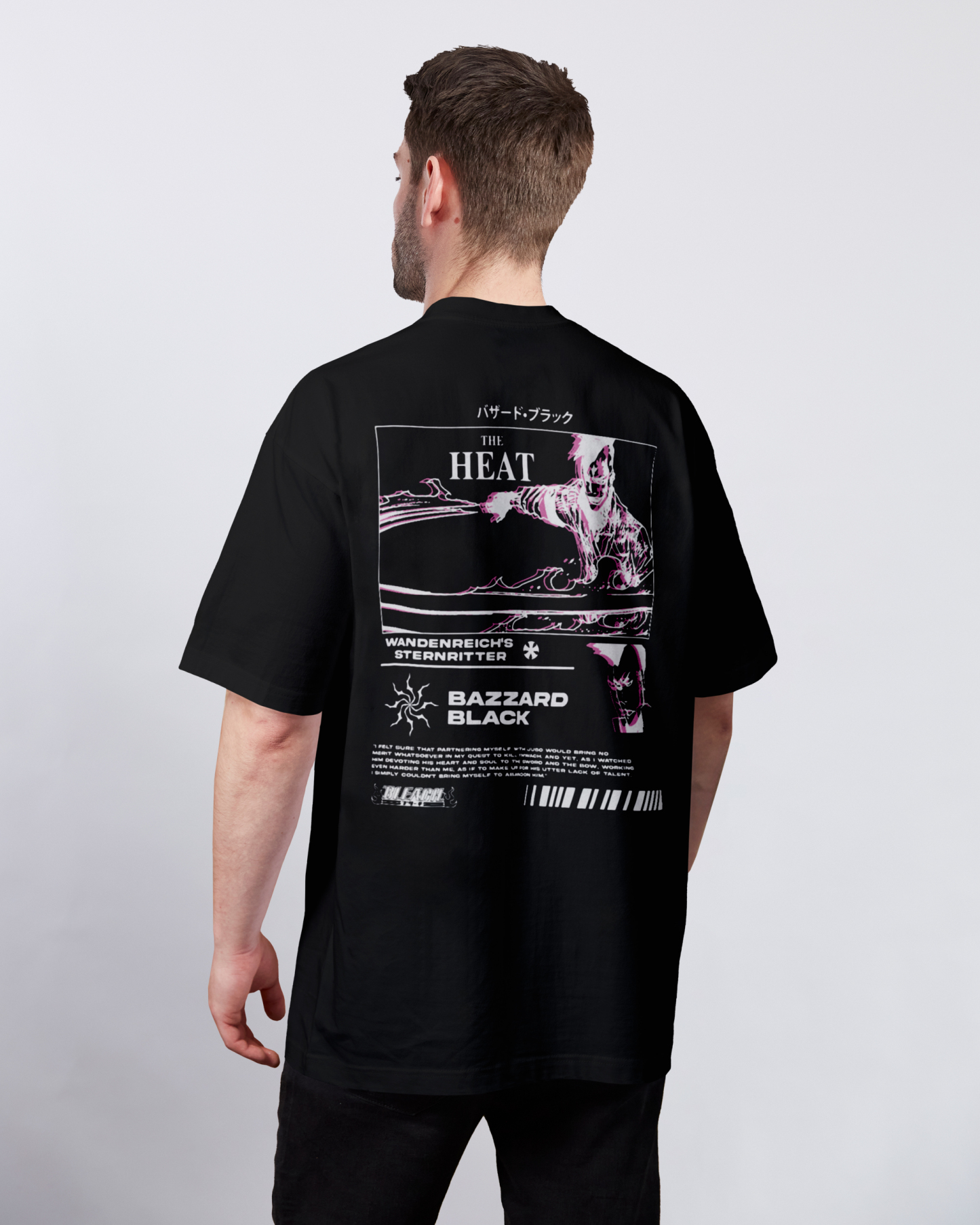 Bazzard Black Bleach | Black T-Shirt TYBW