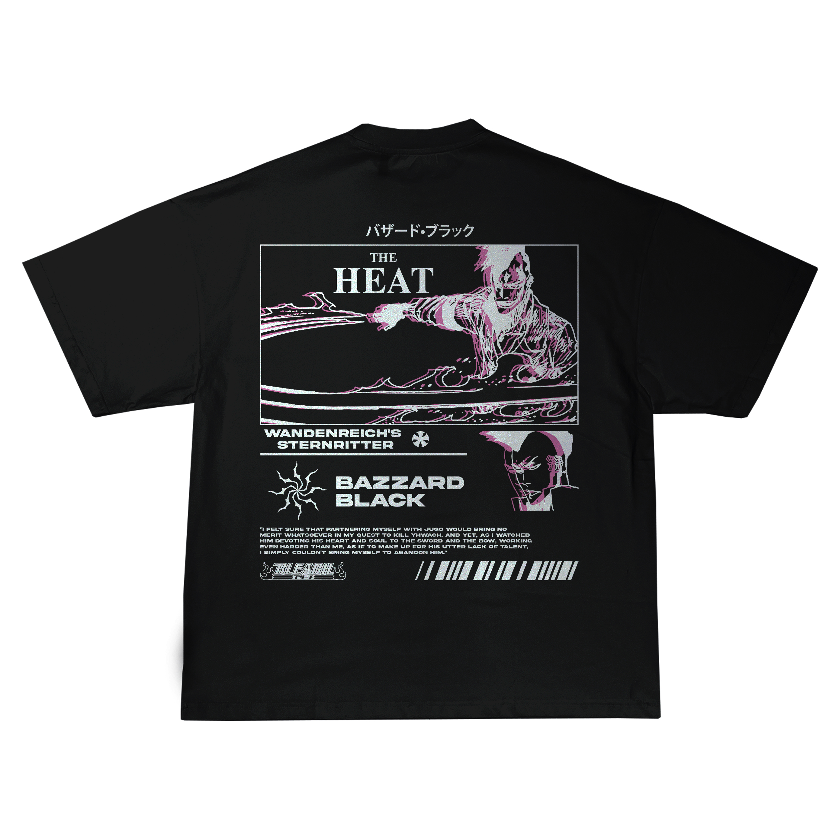 Bazzard Black Bleach | Black T-Shirt TYBW