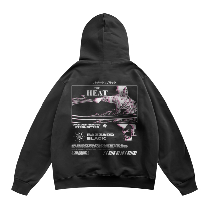 Bazzard Black Bleach | Black Hoodie TYBW