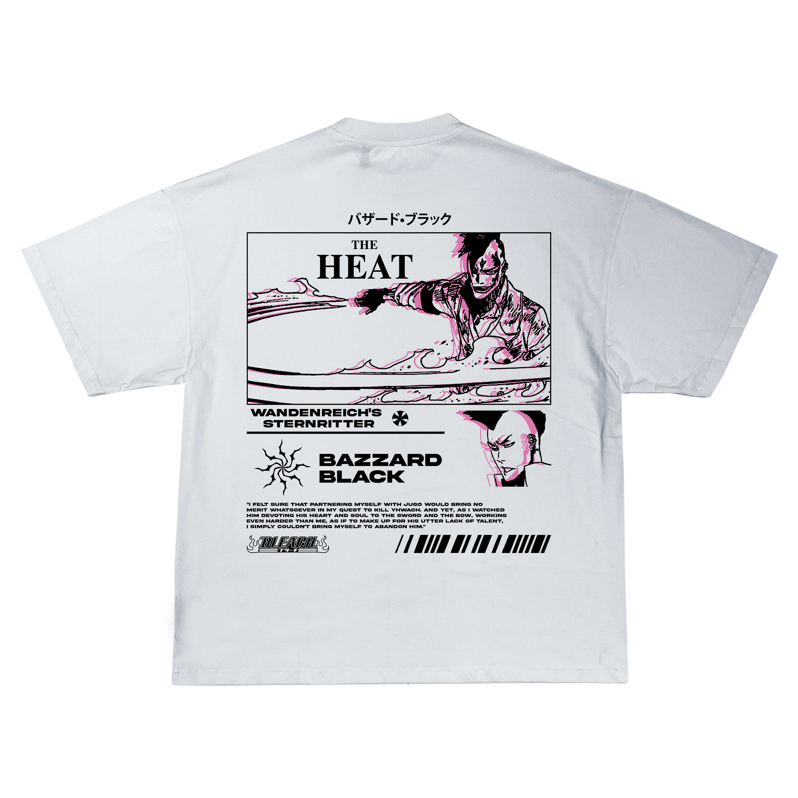 Bazzard Black Bleach | White T-Shirt TYBW