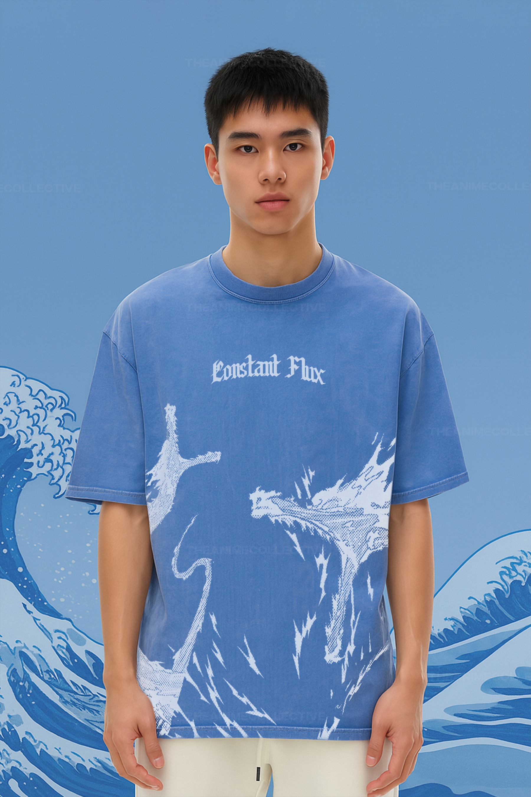 Constant Flux Vintage Oversized T-Shirt | Demon Slayer