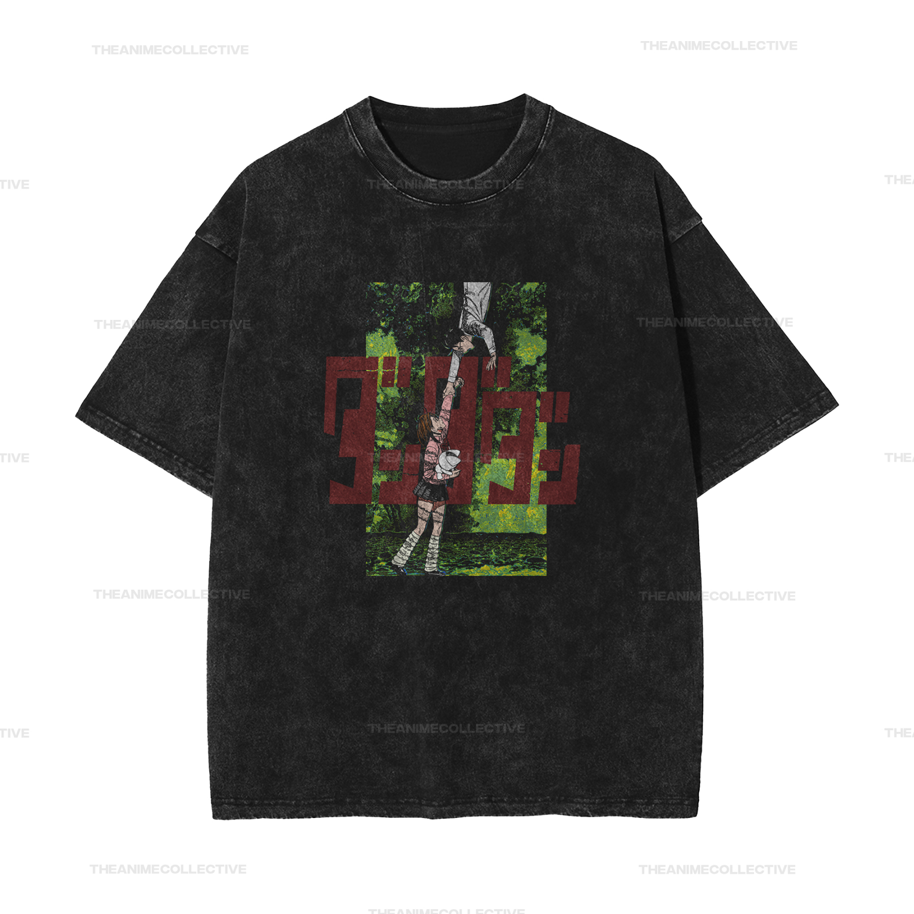 Okarun x Ayase Extended Vintage T-Shirt | Dandadan