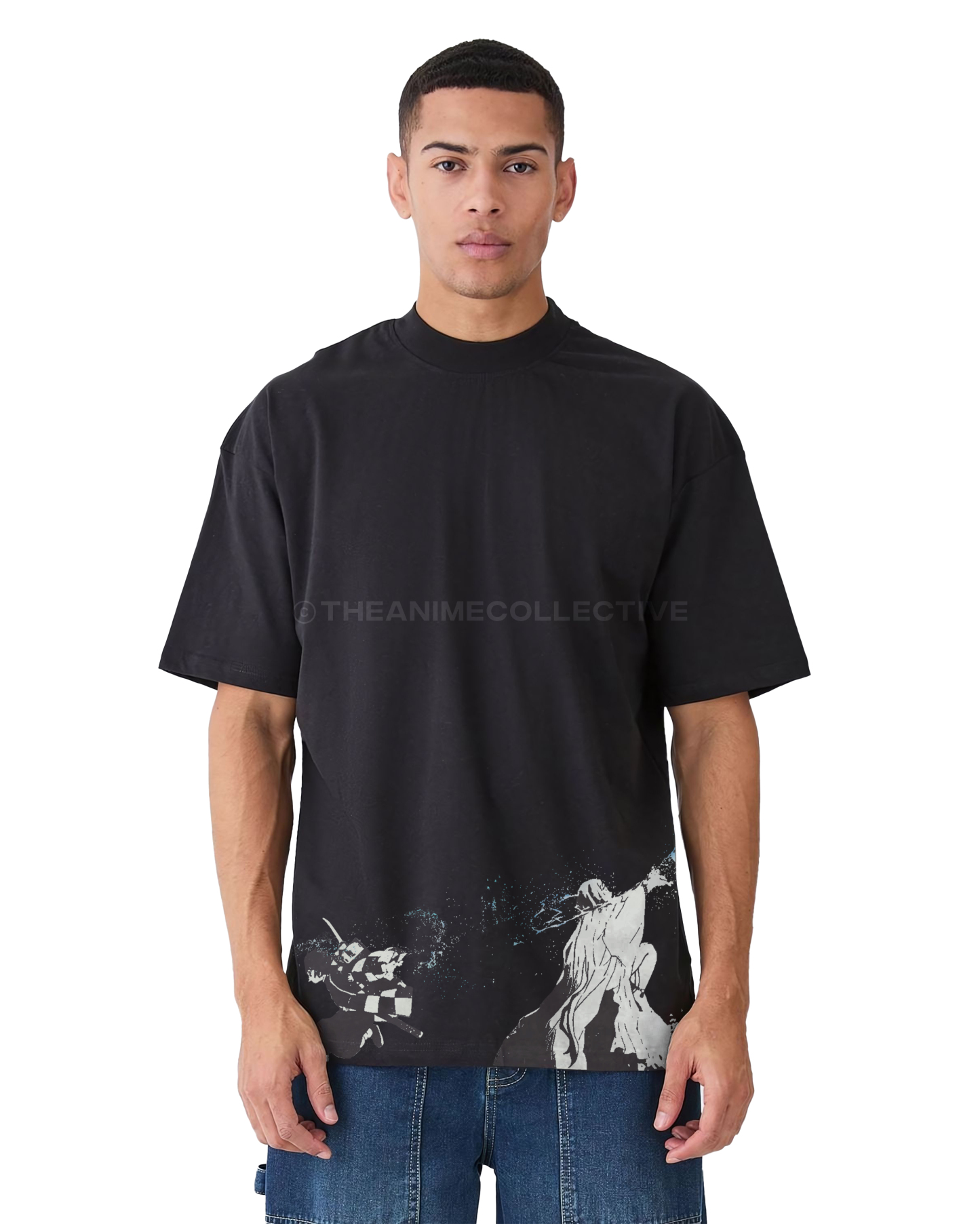 Water Breathing Fifth Form Heavy T-Shirt | Demon Slayer Manga Edition