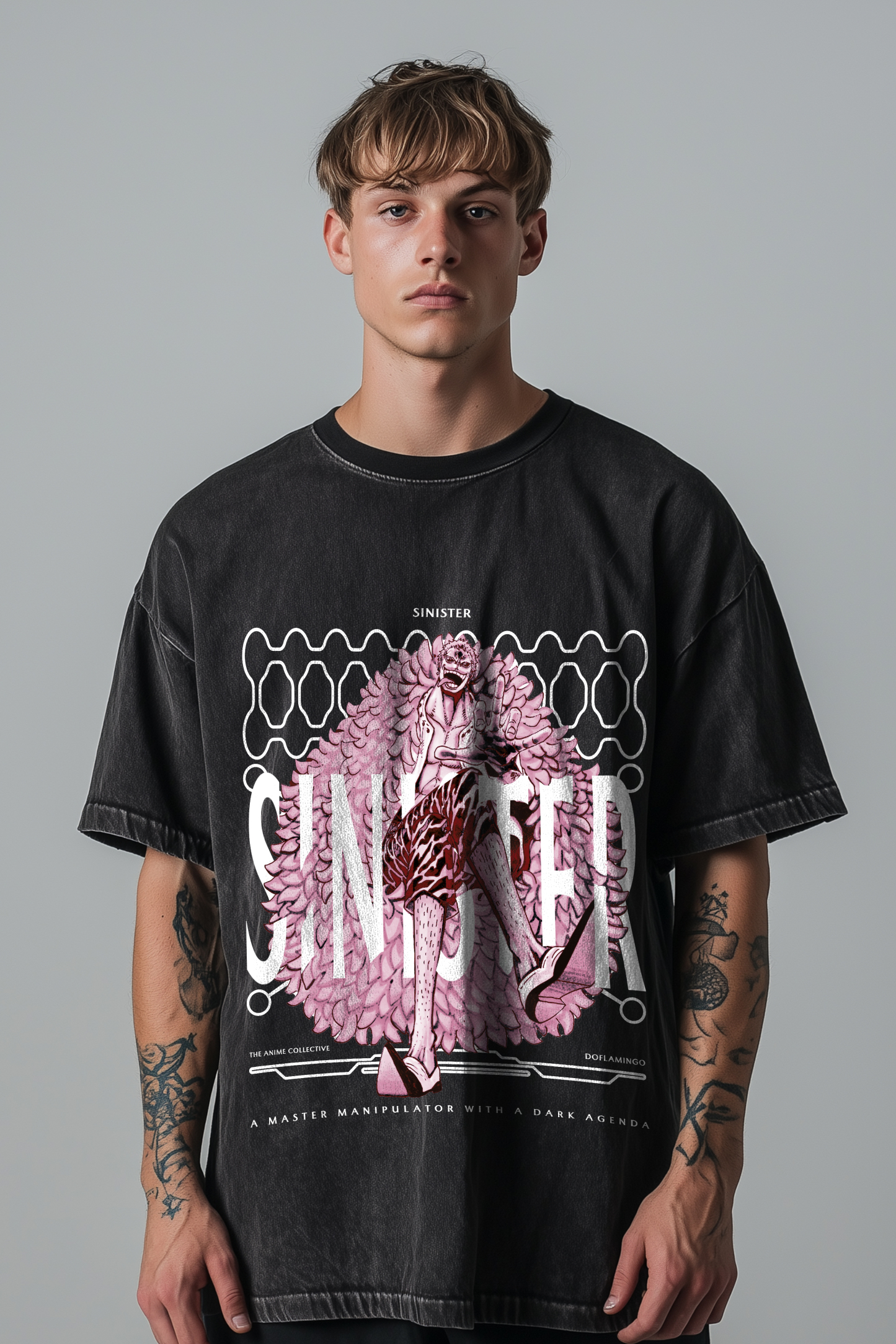 Doflamingo Vintage Oversized T-Shirt | One Piece