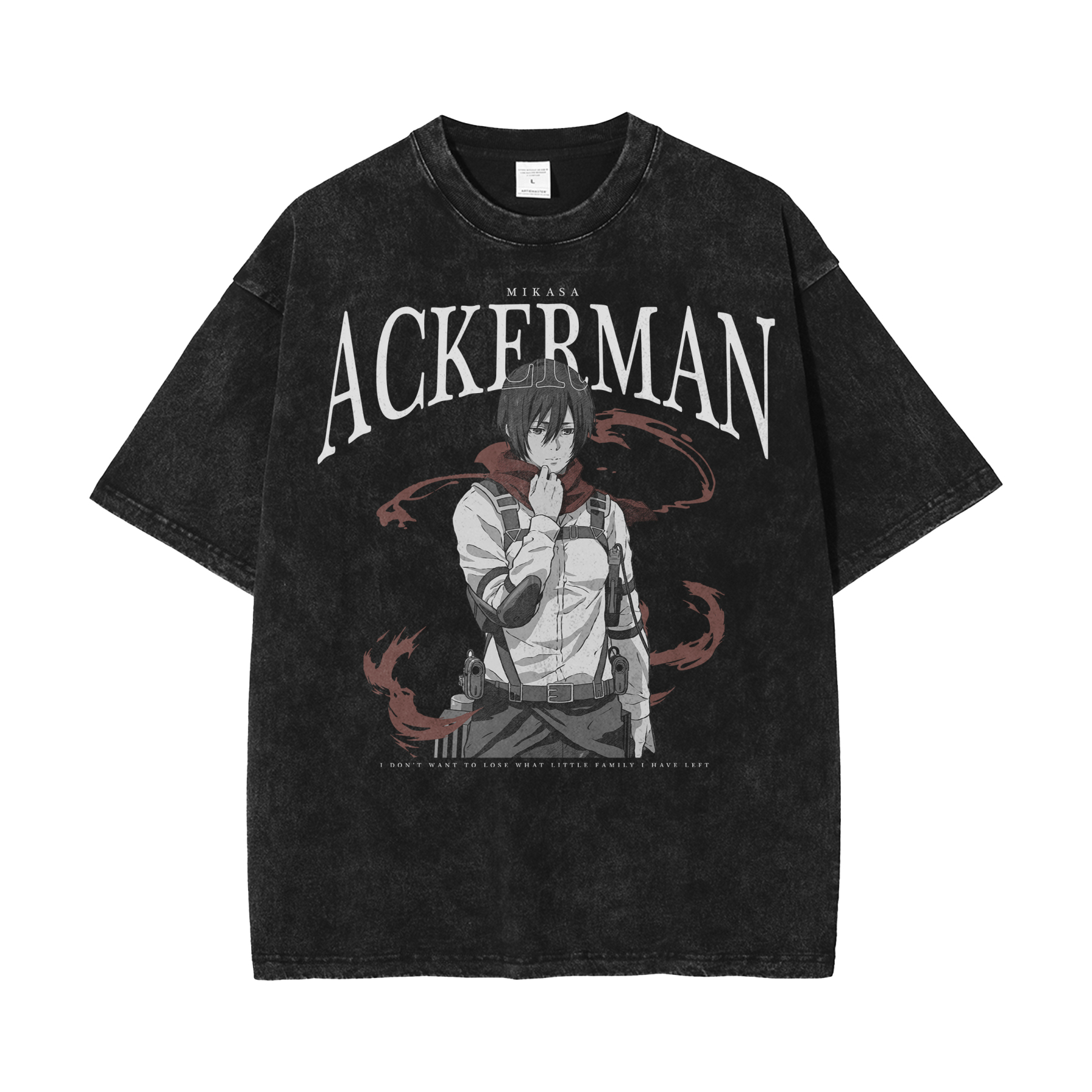 Mikasa Vintage Oversized T-Shirt | Attack On Titan