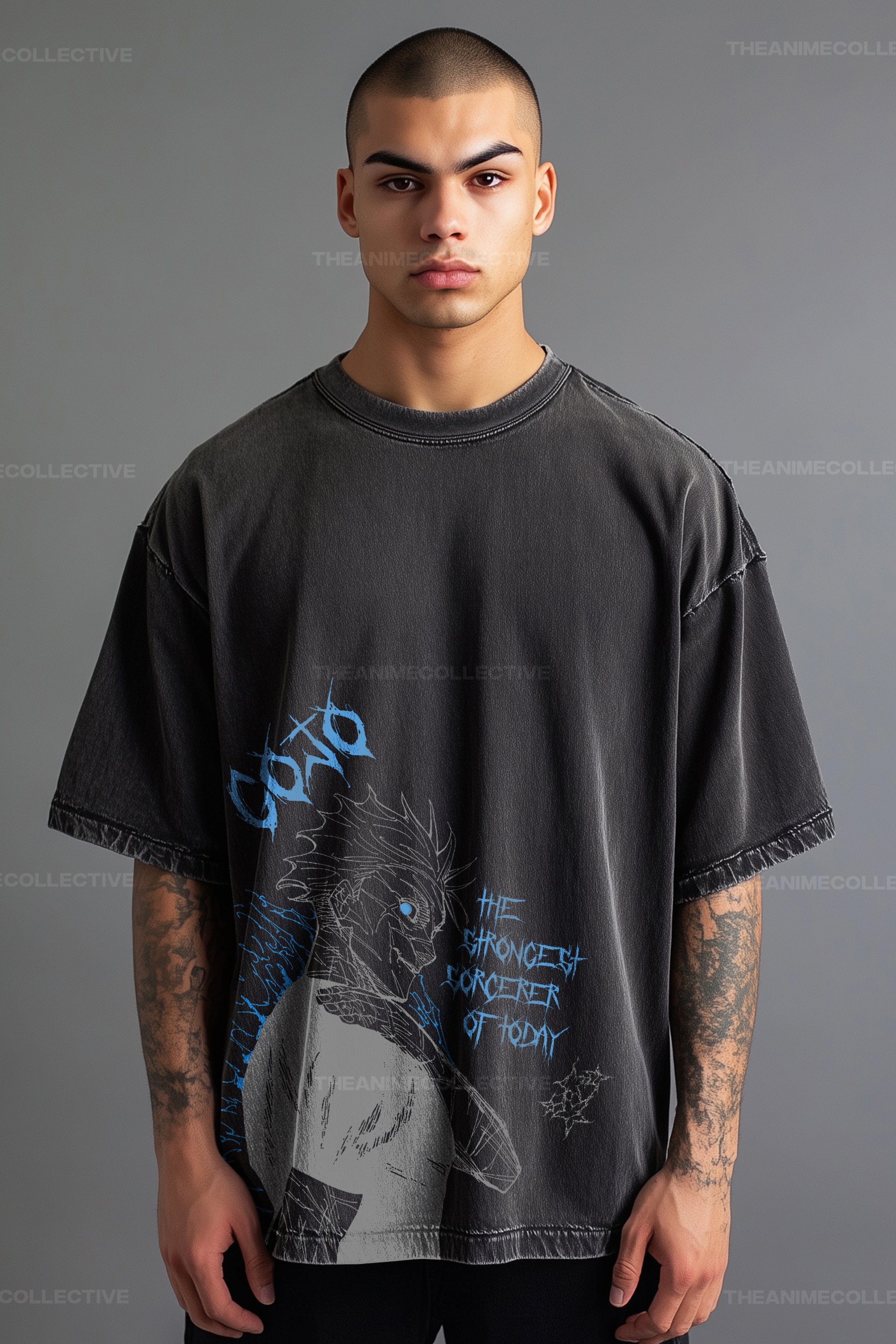 Gojo Extended Vintage T-Shirt | Jujutsu Kaisen