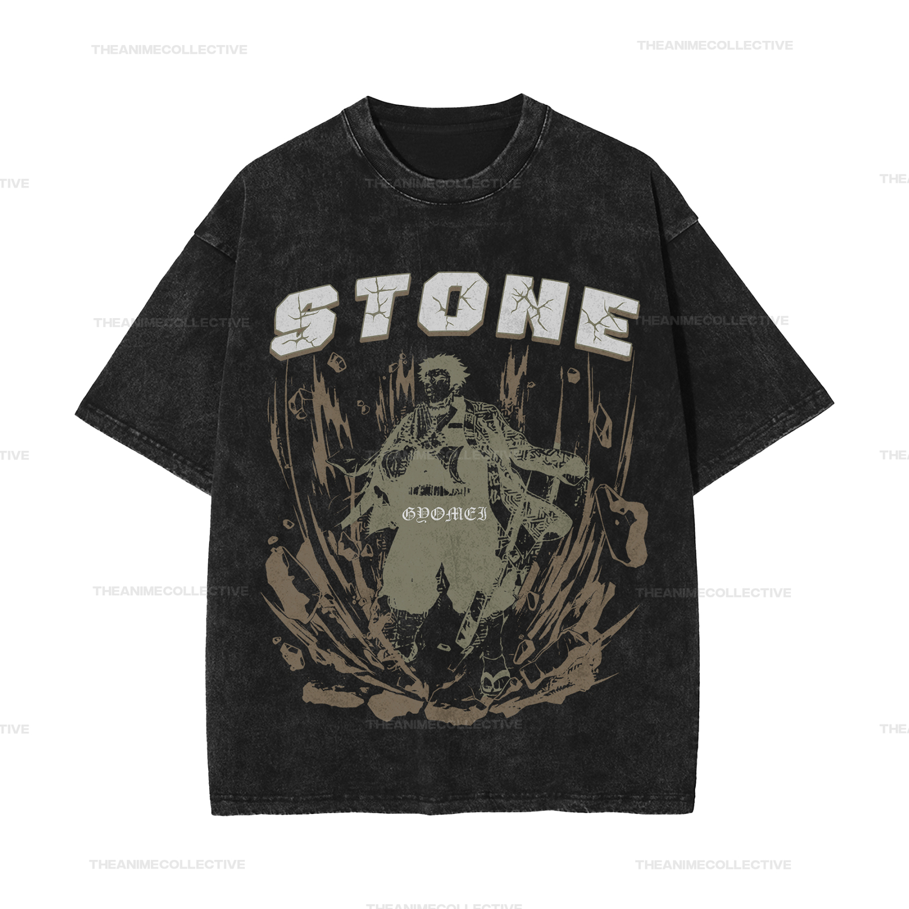 Gyomei Vintage Oversized T-Shirt | Demon Slayer