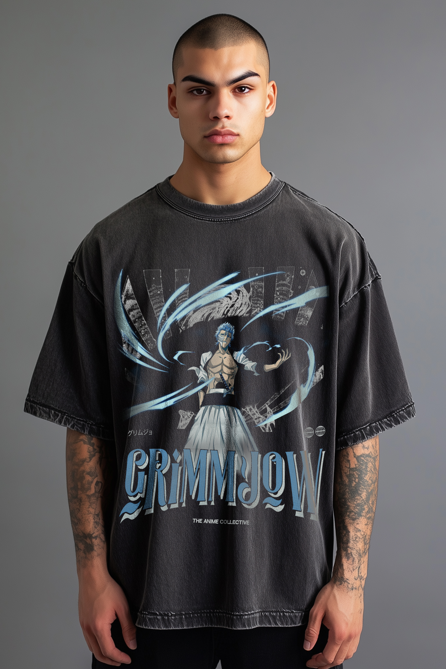 Grimmjow Vintage Oversized T-Shirt | Bleach