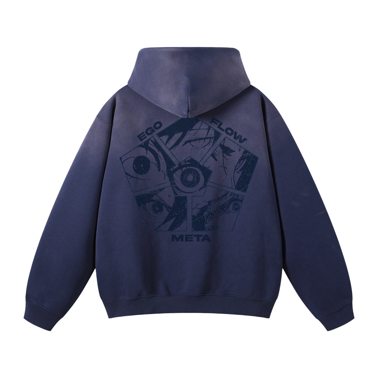 Ego Flow Meta Washed Tee | Blue Lock