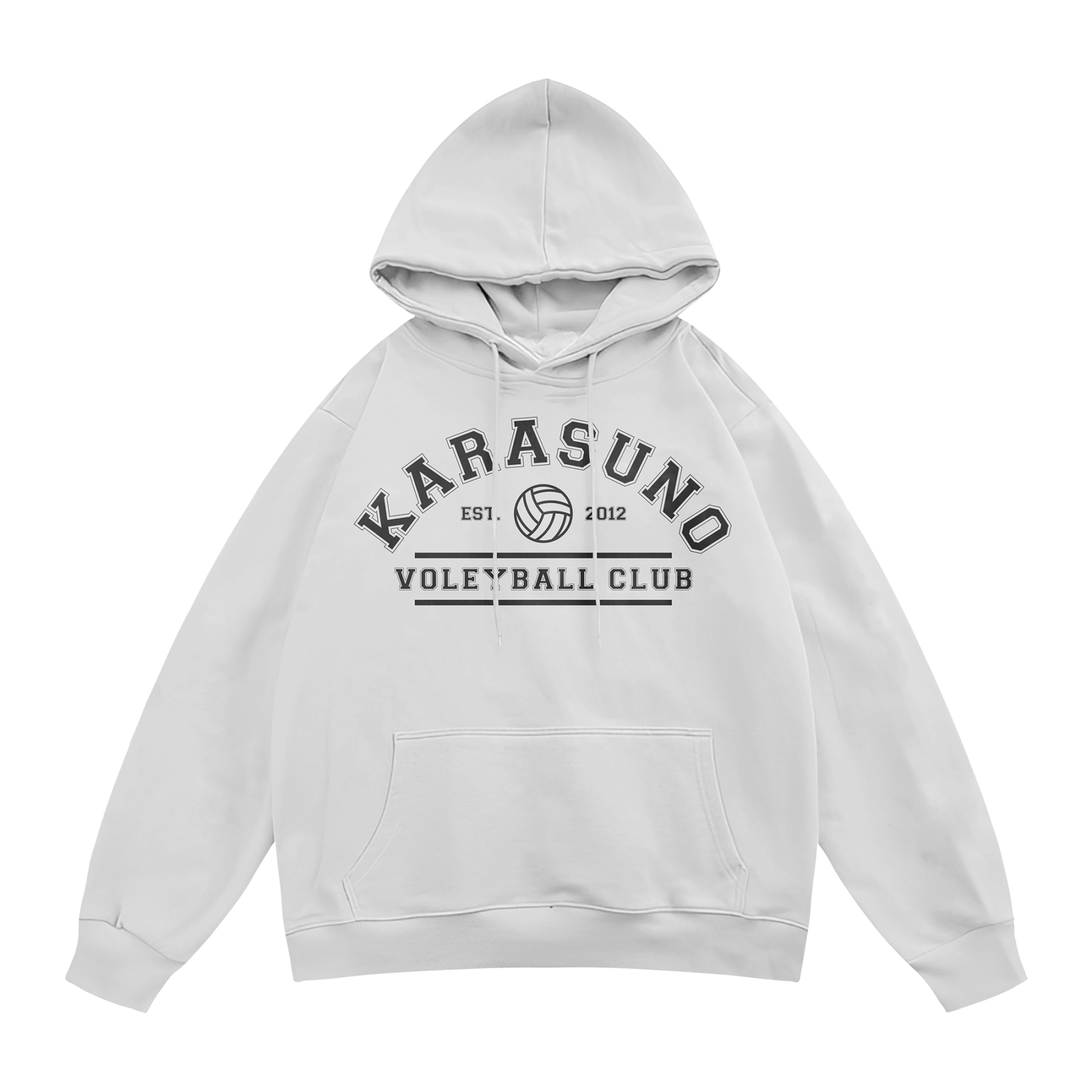 Karasuno College White Hoodie | Haikyuu