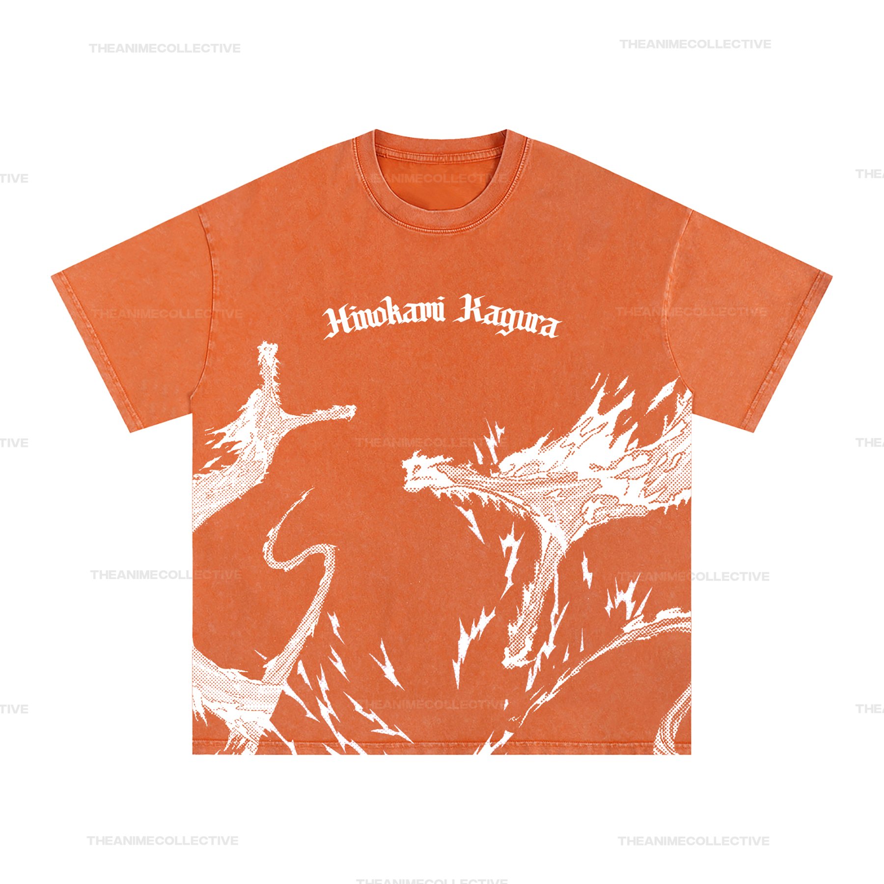 Hinokami Kagura Vintage Oversized T-Shirt | Demon Slayer