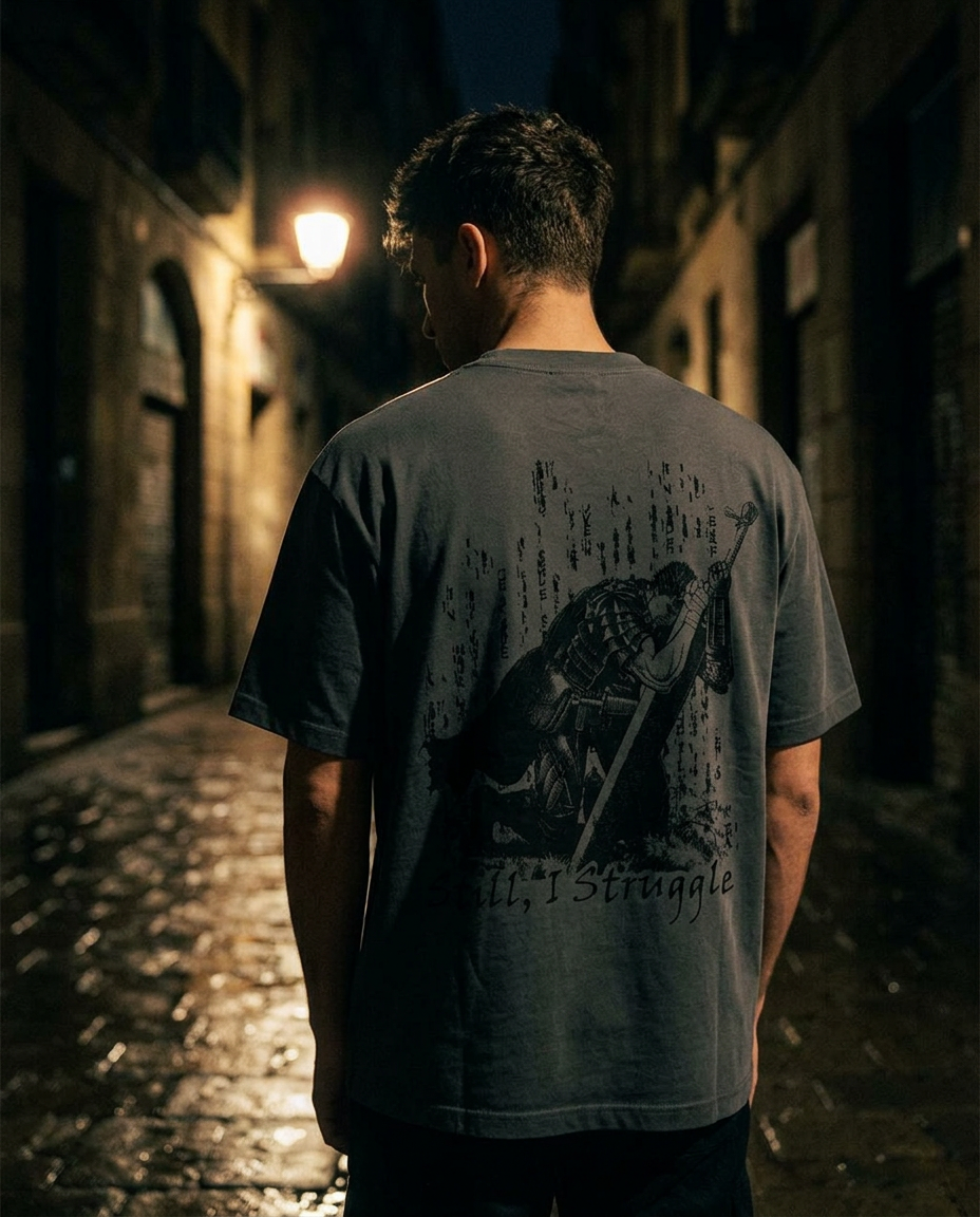 Berserk "Still I Struggle" Heavy T-Shirt | Kakugo