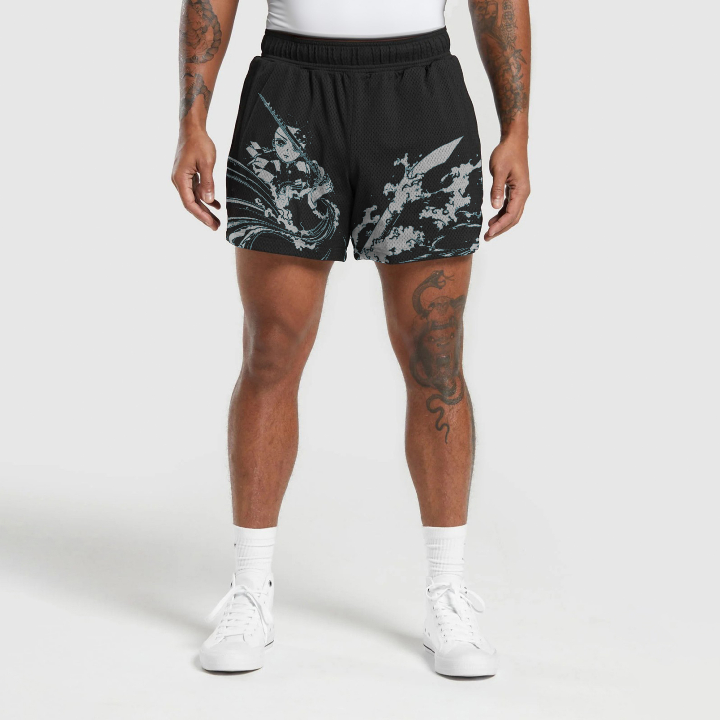 All-Over Print Men's Basketball Shorts Fast Drying