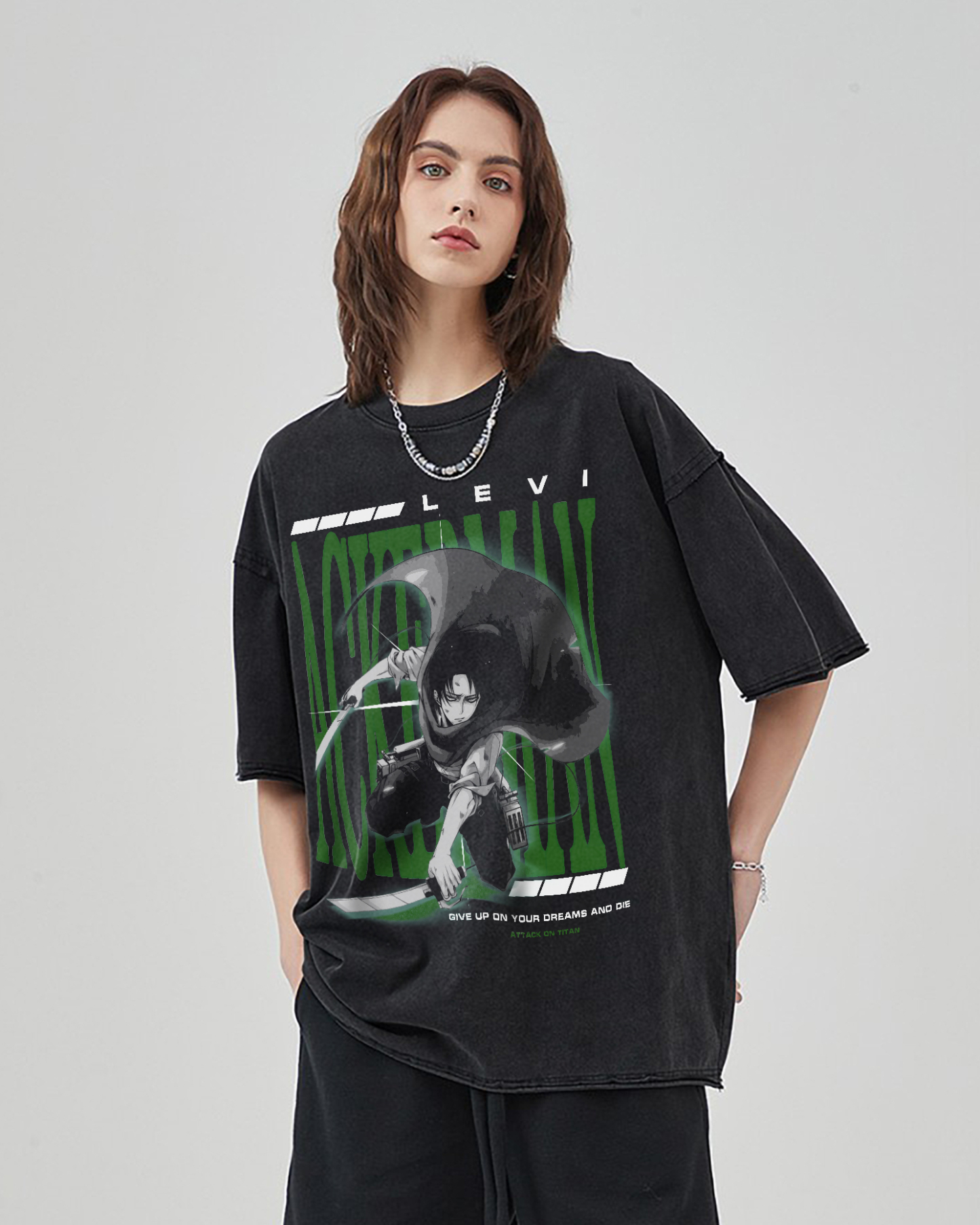 Levi Vintage Oversized T-Shirt | Attack On Titan