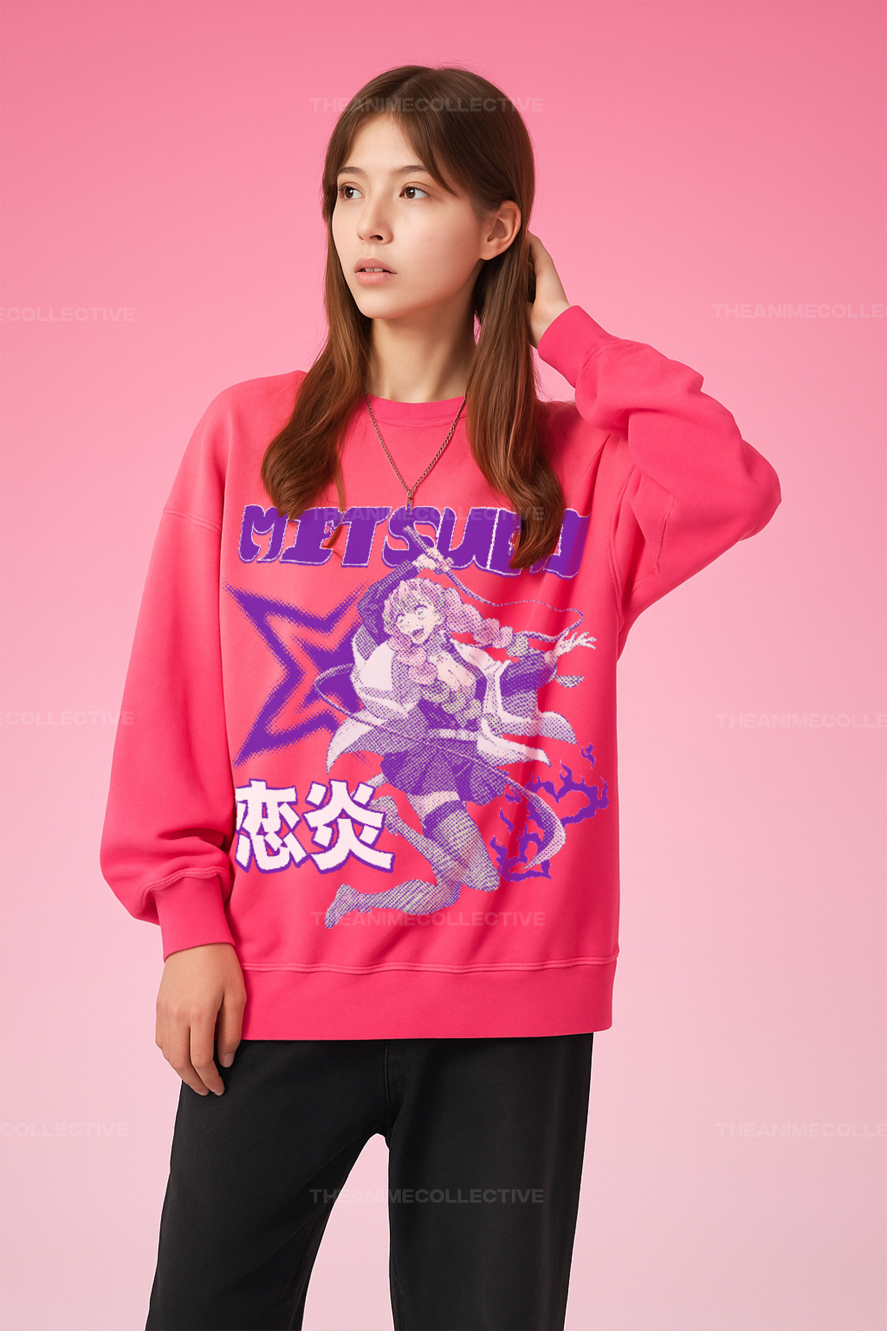 Mitsuri Acid Washed Pullover | Demon Slayer