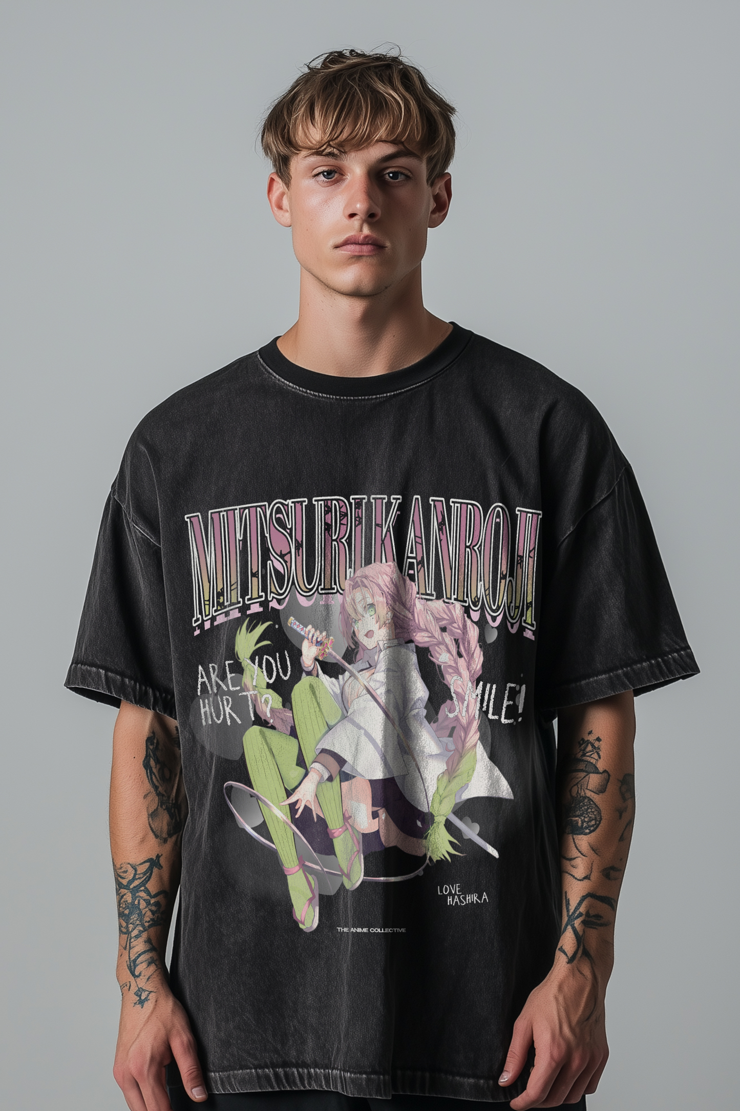 Mitsuri Kanroji Oversized Vintage T-Shirt | Demon Slayer