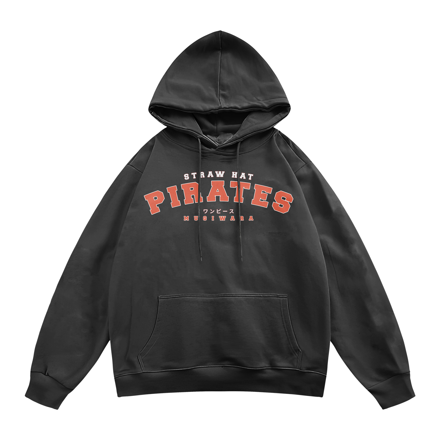 Straw Hat Pirates College Black Hoodie | One Piece