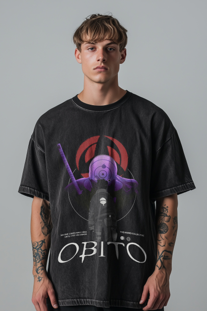 Obito Vintage Oversized T-Shirt | Naruto Shippuden