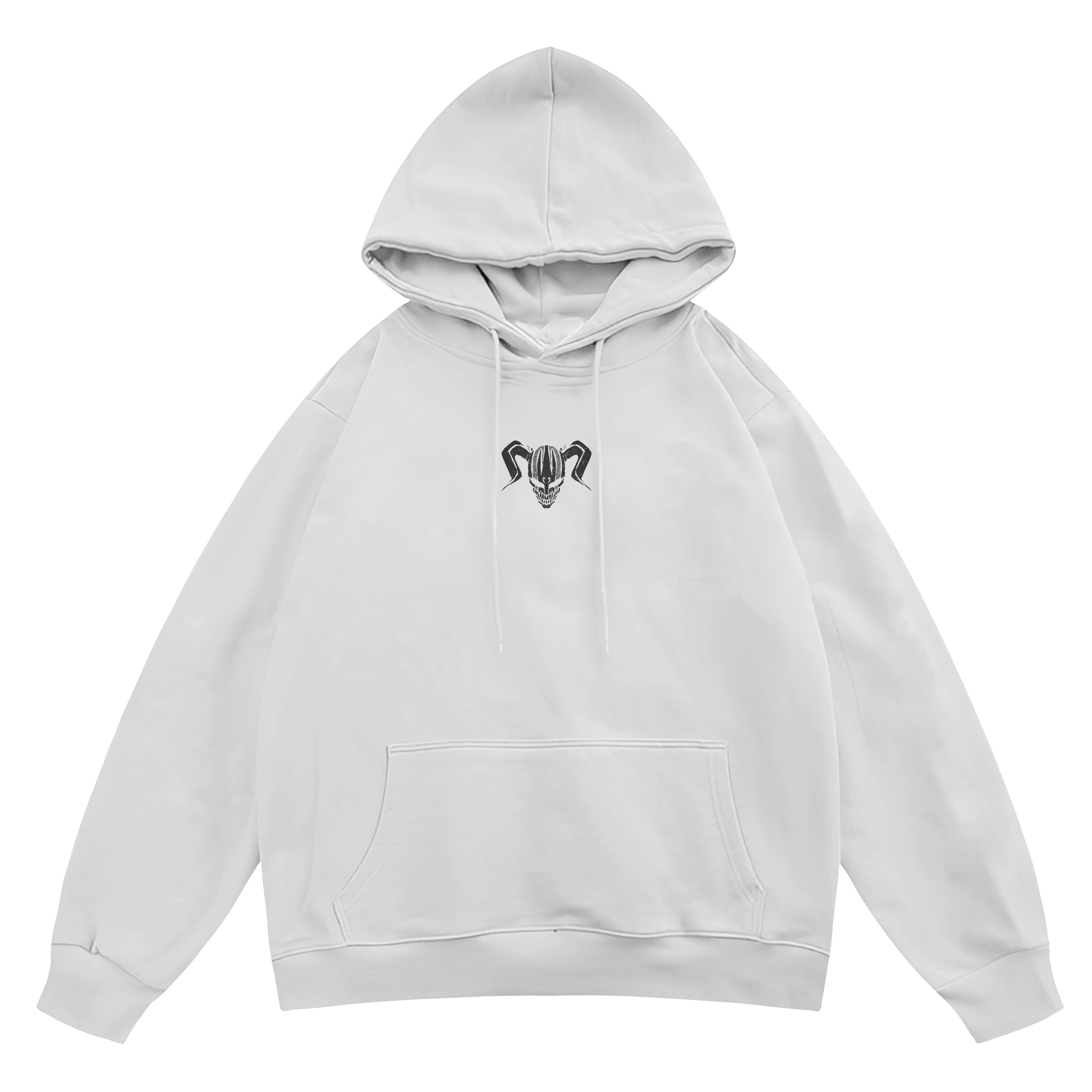 Black Tensa Zangetsu Akuma Collection | White Hoodie Black Tensa Zangetsu Akuma Collection | White Hoodie