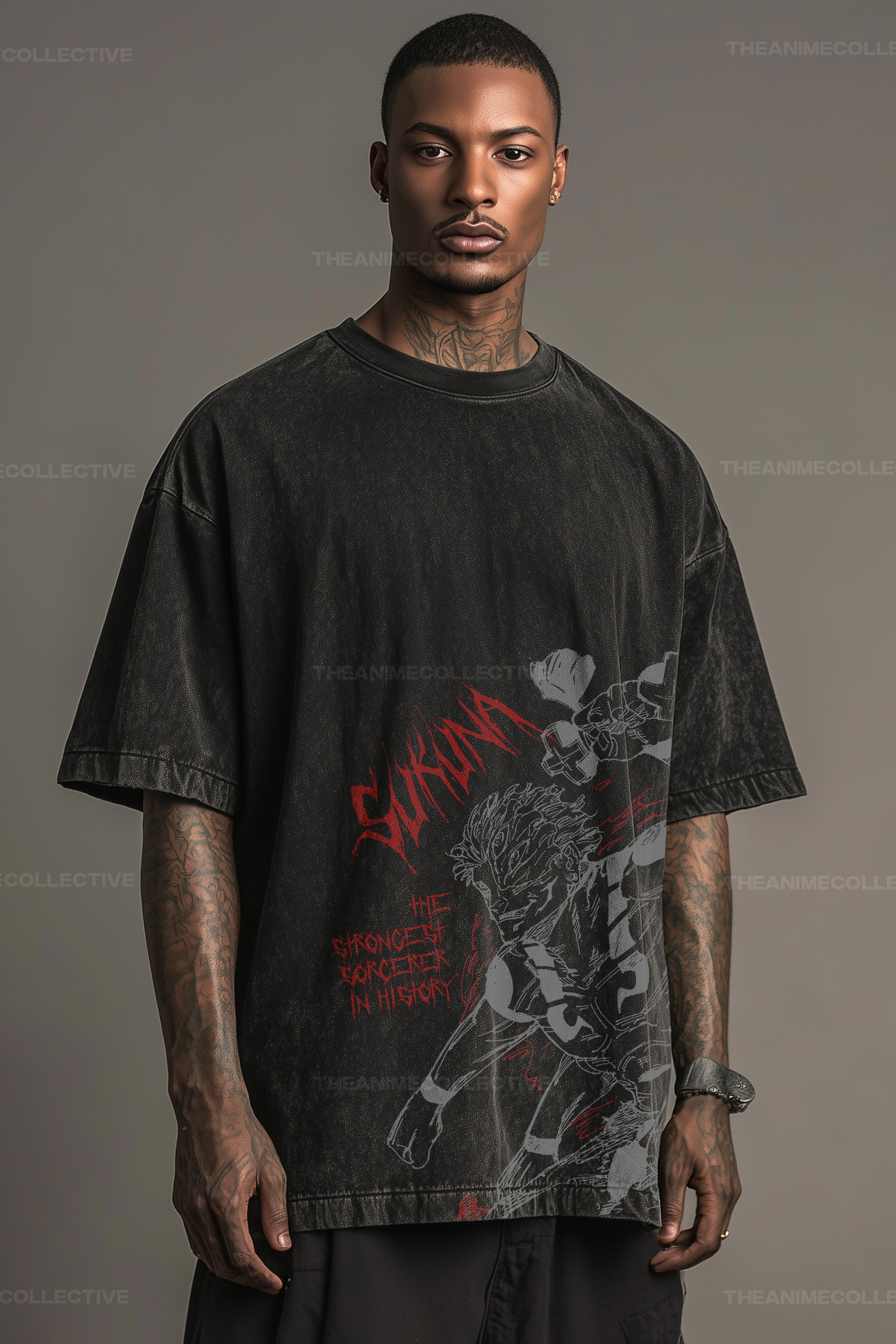 Sukuna Extended Vintage T-Shirt | Jujutsu Kaisen