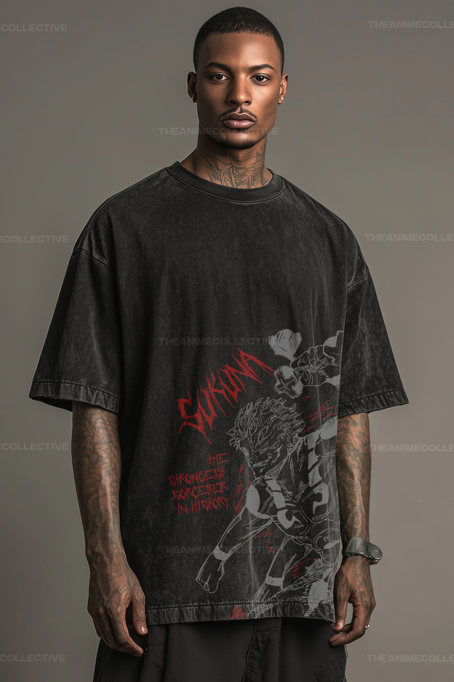 Sukuna Extended Vintage T-Shirt | Jujutsu Kaisen