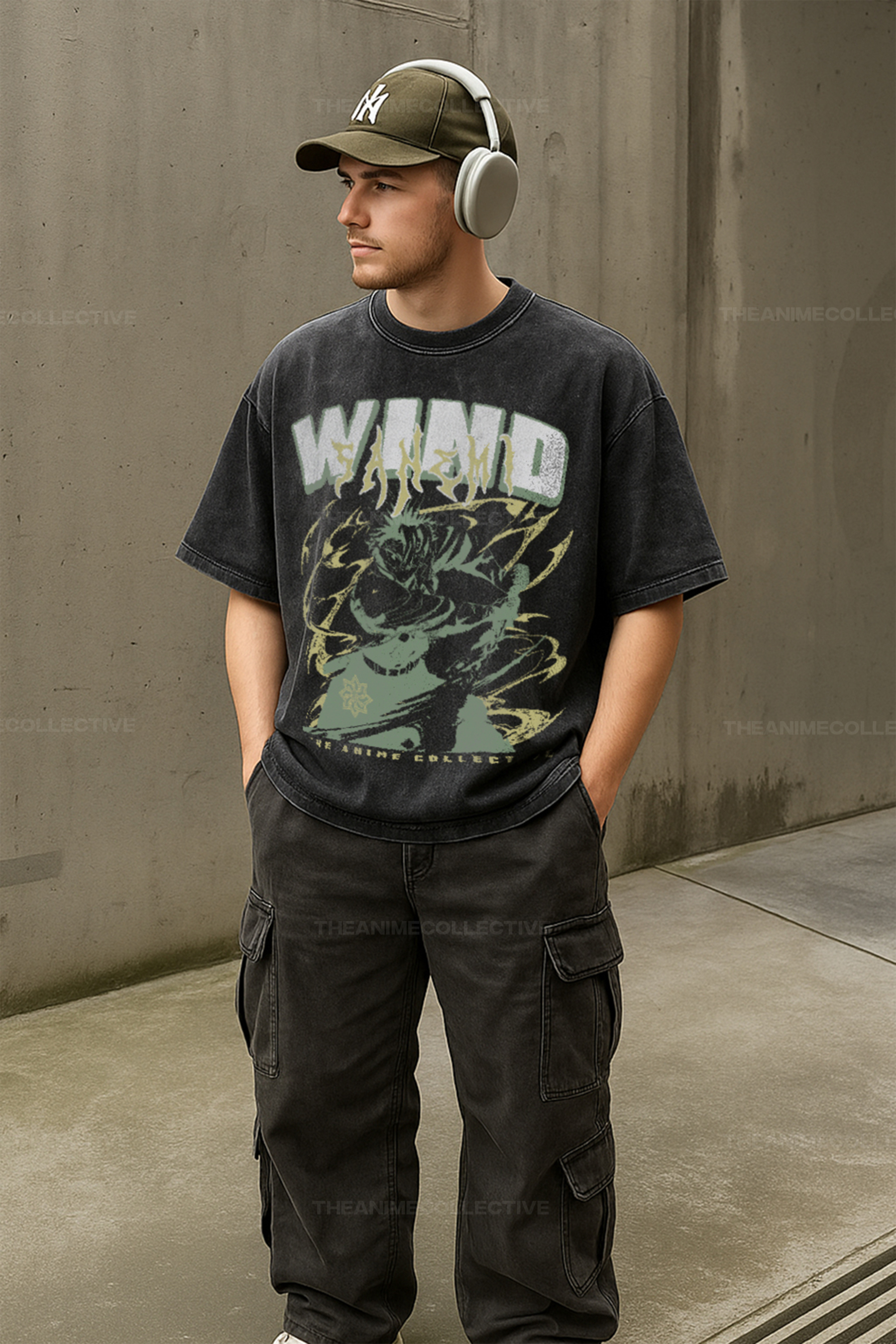 Sanemi Vintage Oversized T-Shirt | Demon Slayer