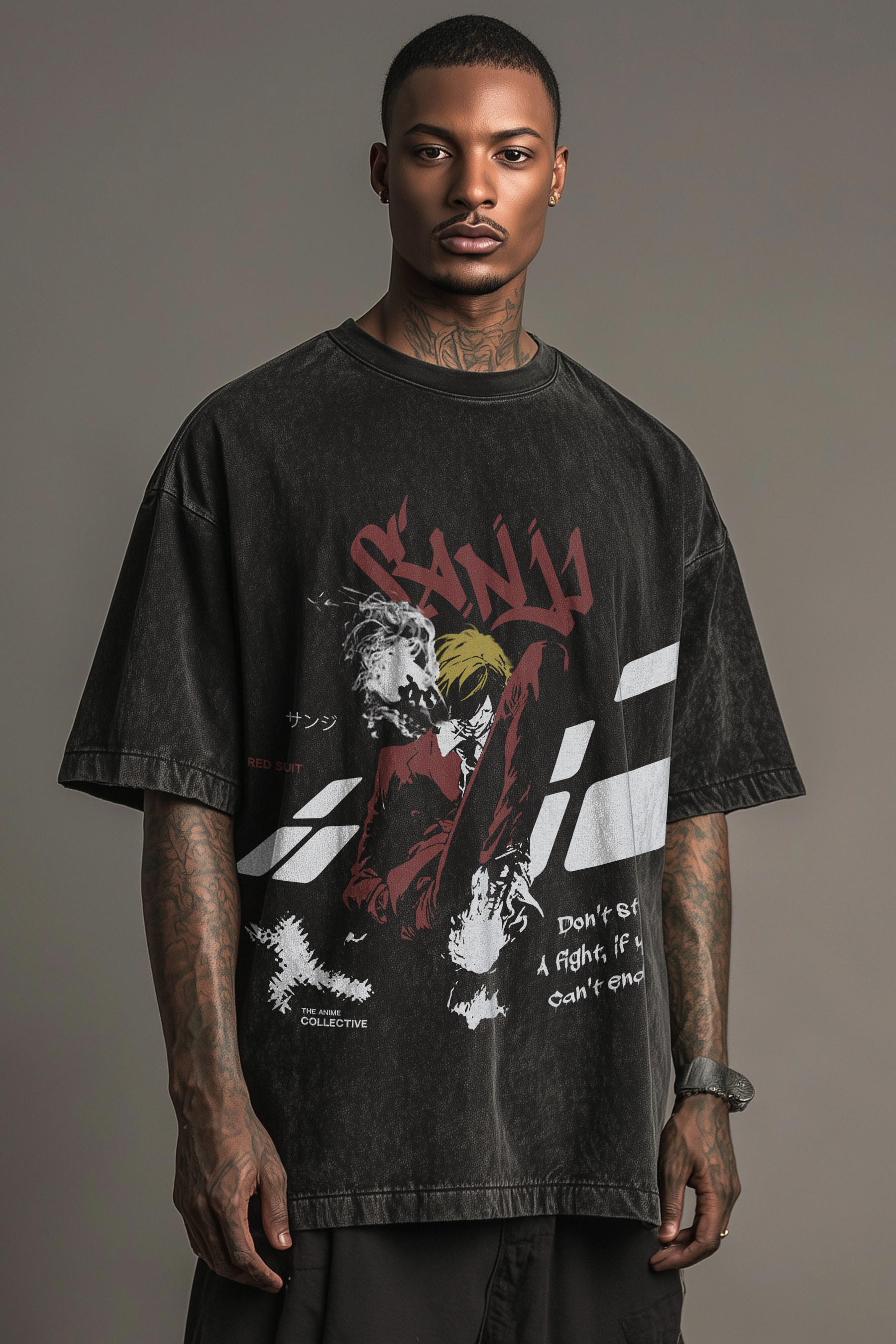 Sanji Vintage Oversized T-Shirt | One Piece