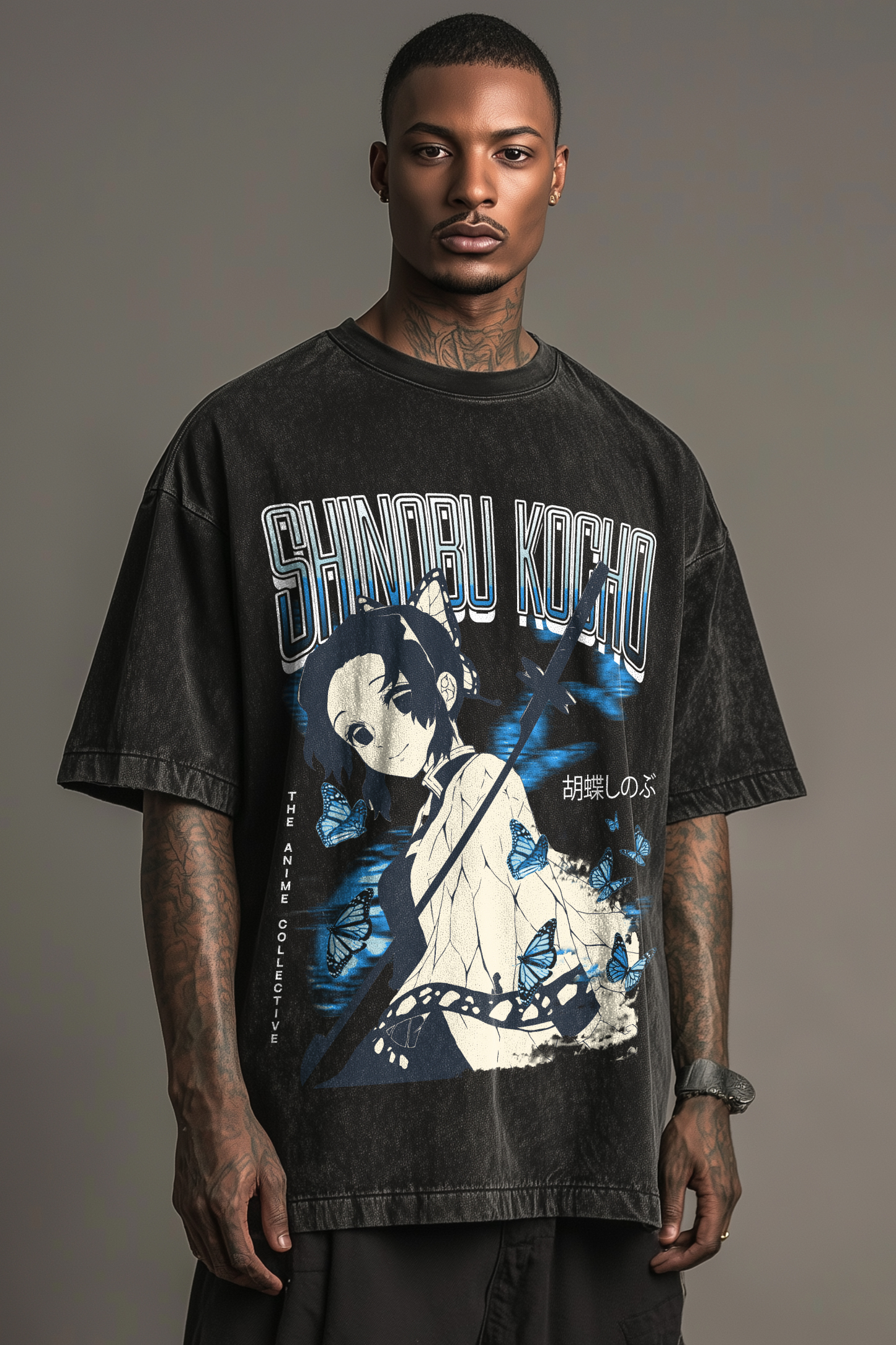 Shinobu Kocho Vintage Oversized T-Shirt | Demon Slayer