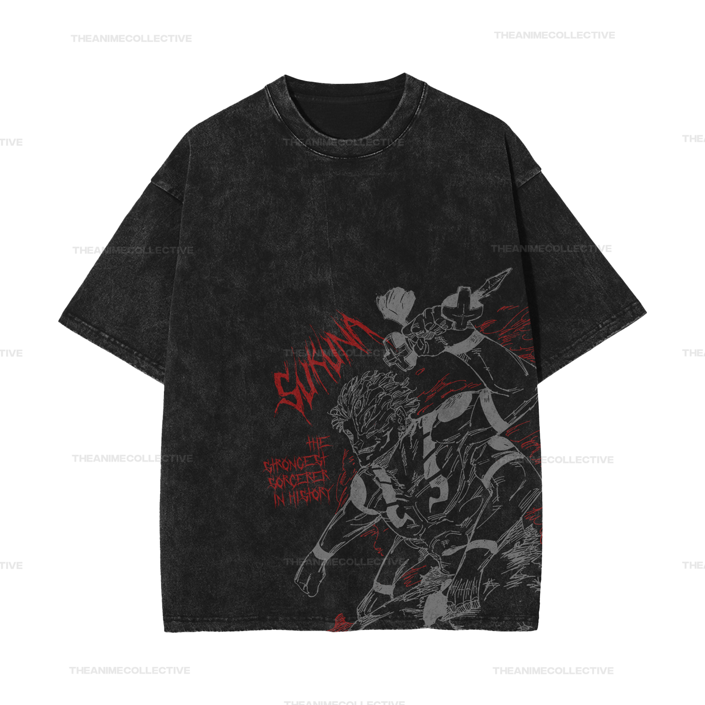 Sukuna Extended Vintage T-Shirt | Jujutsu Kaisen