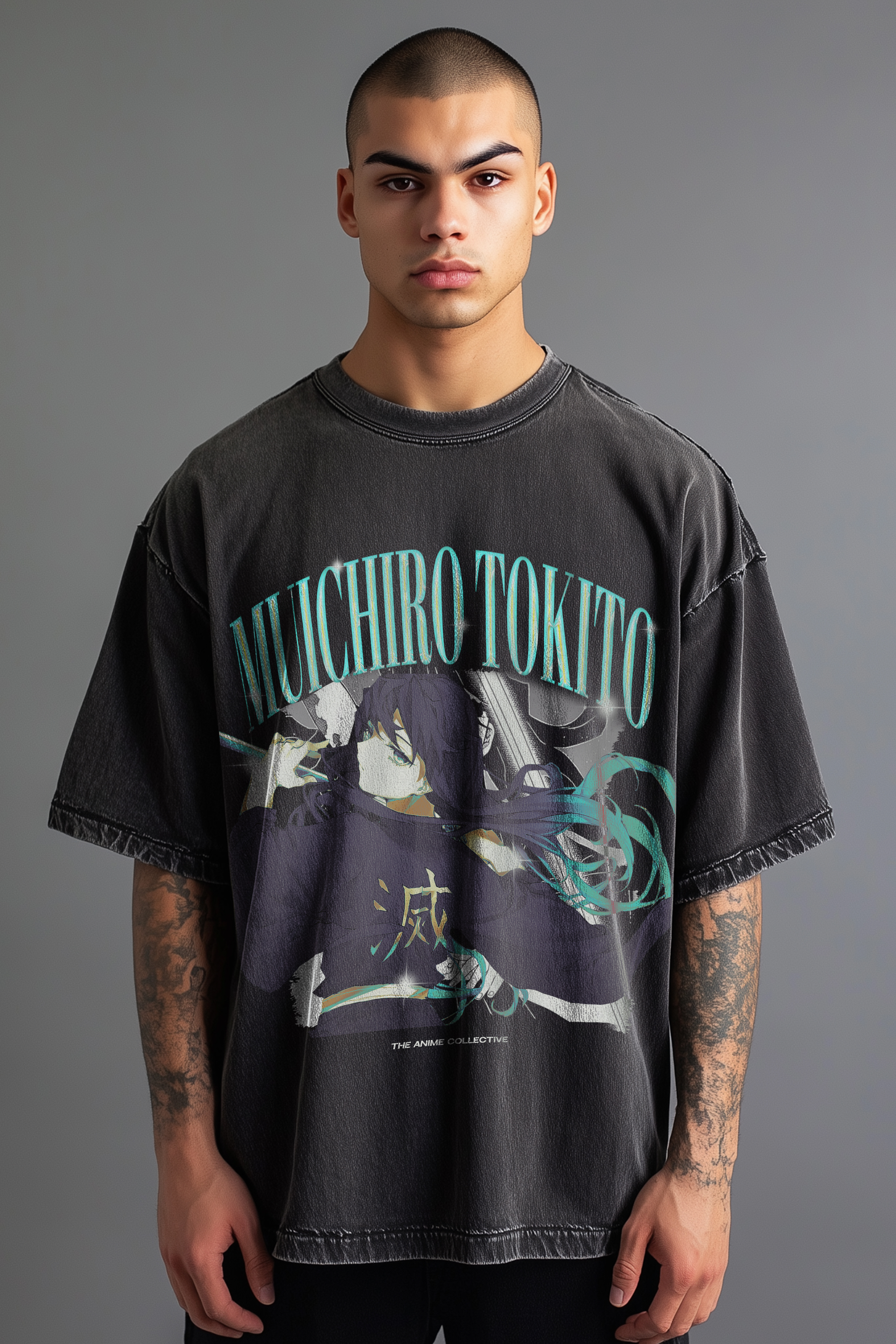 Kinoko 希少✨ ヴィヴィアーノ Ruffle T-shirt Jojo Bizarre Adventure Golden Wind Trish Chambray Tee | Official