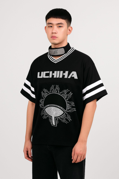 Uchiha Taped Mesh T-Shirt | Naruto