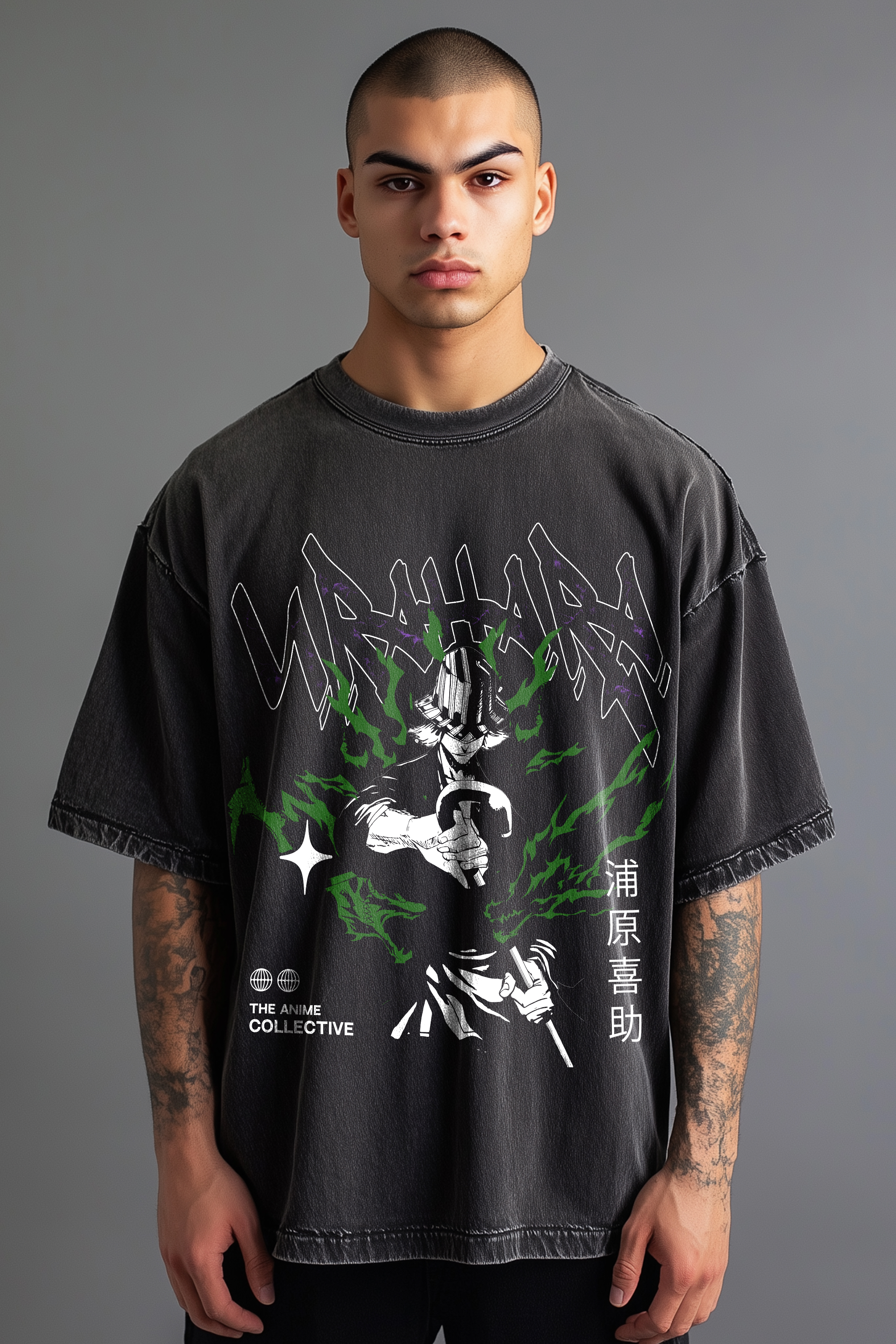 Urahara Vintage Oversized T-Shirt | Bleach
